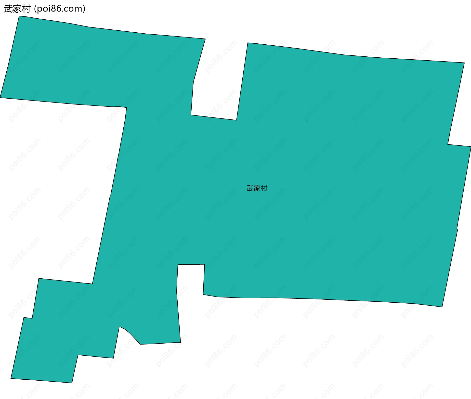 武家村边界地图