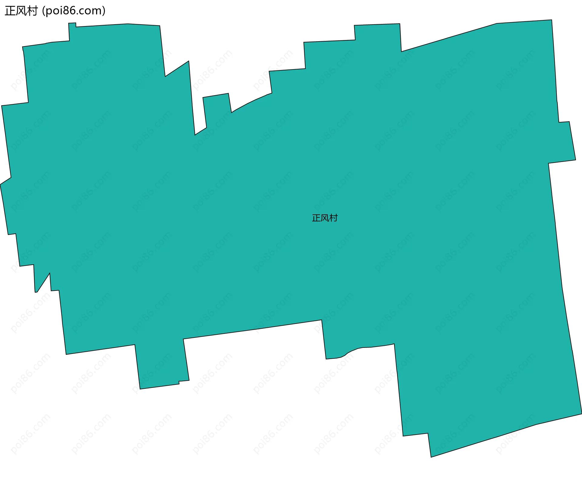 正风村边界地图