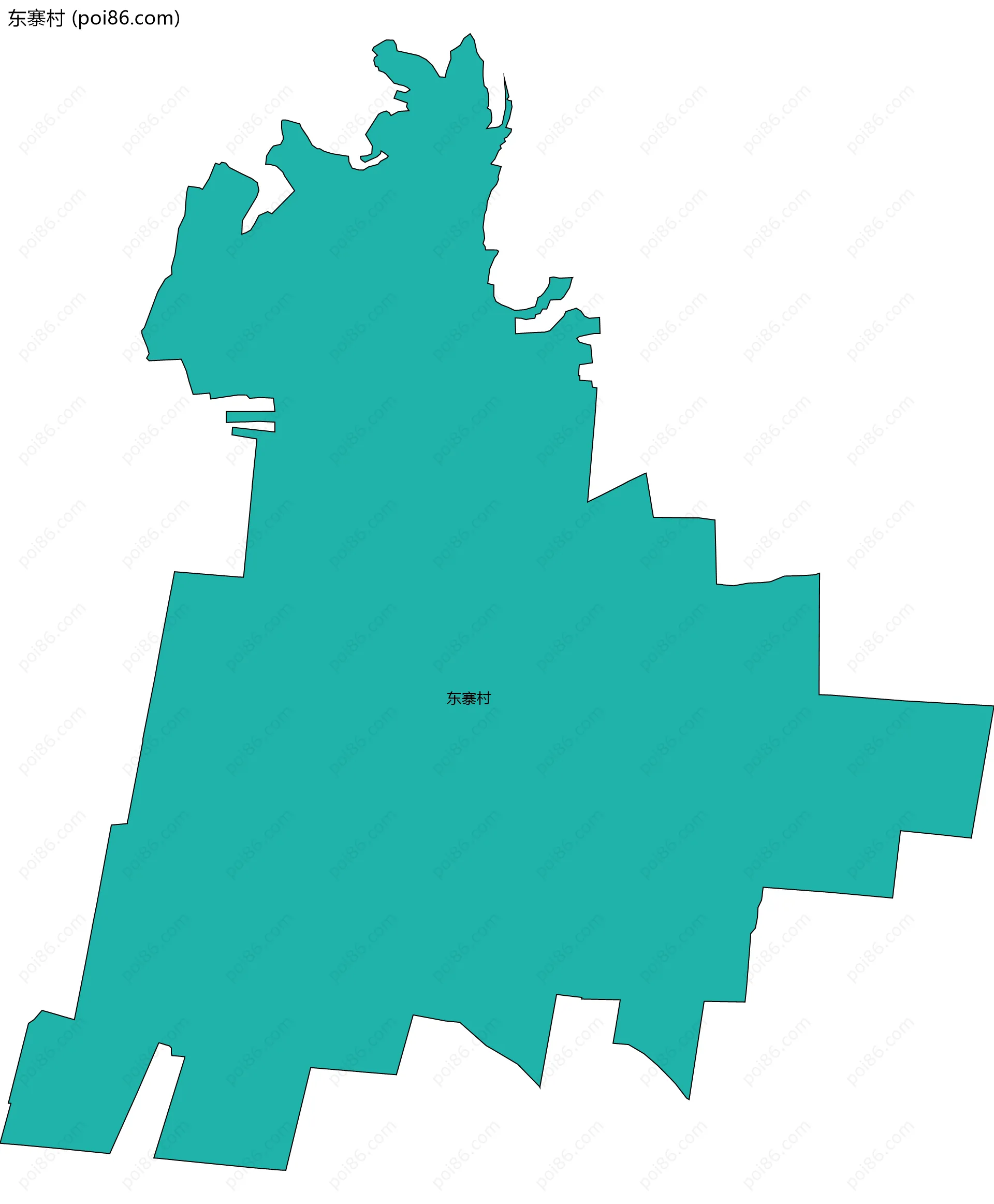 东寨村边界地图