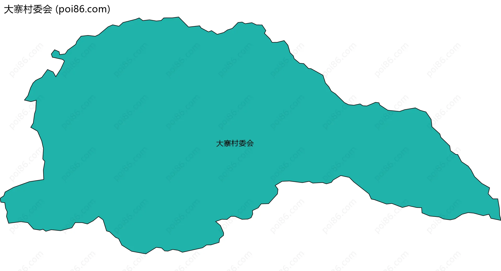 大寨村委会边界地图