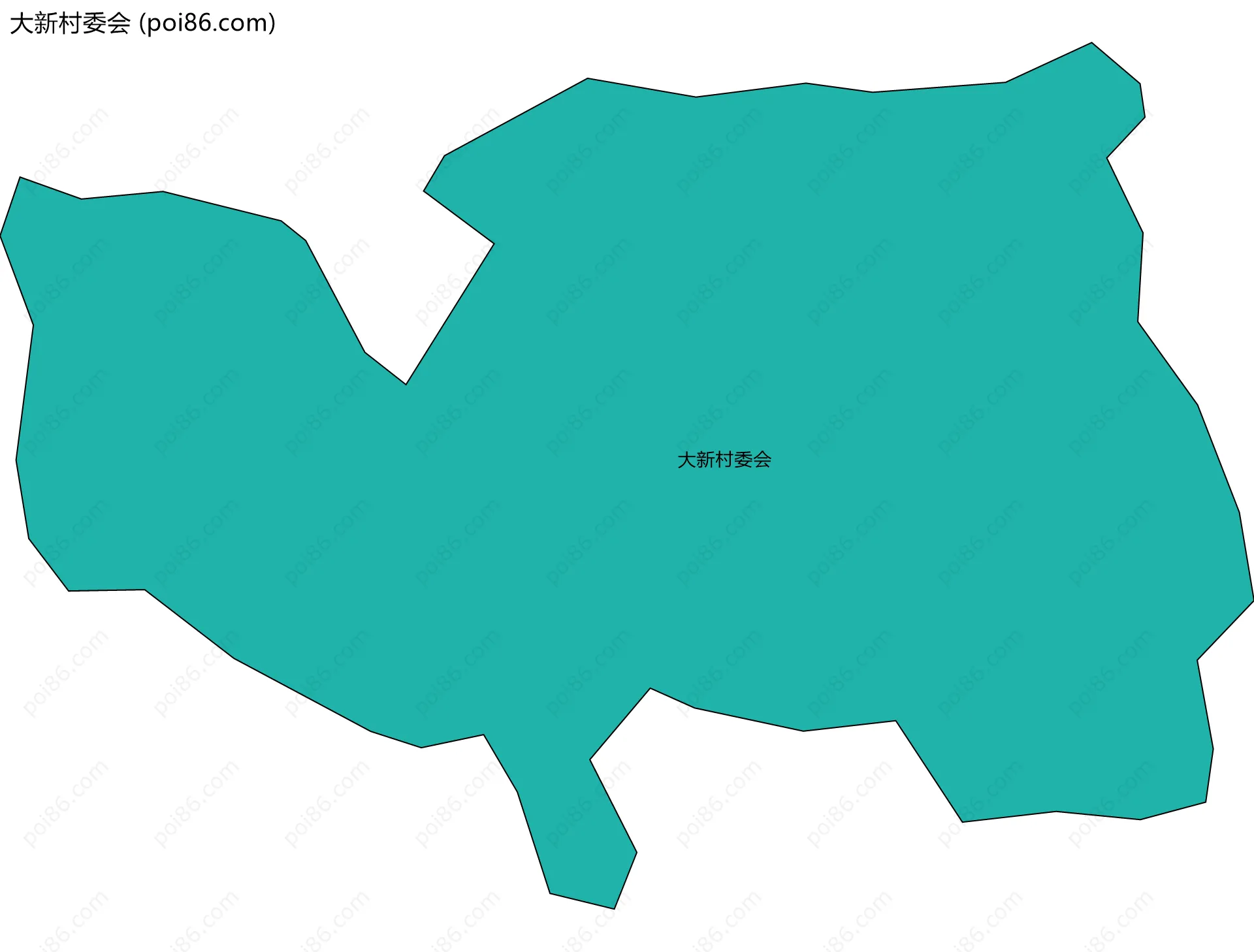 大新村委会边界地图