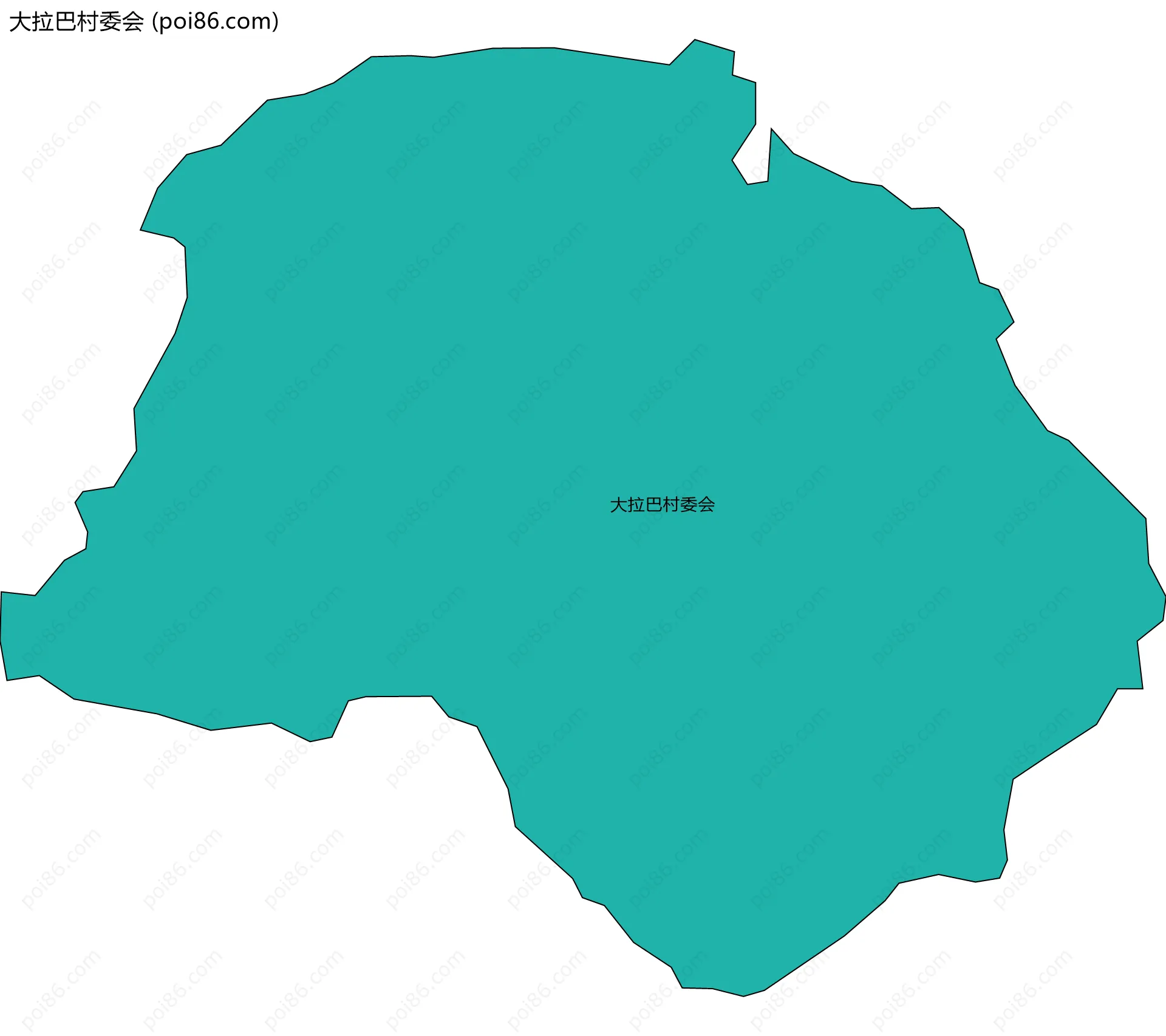 大拉巴村委会边界地图