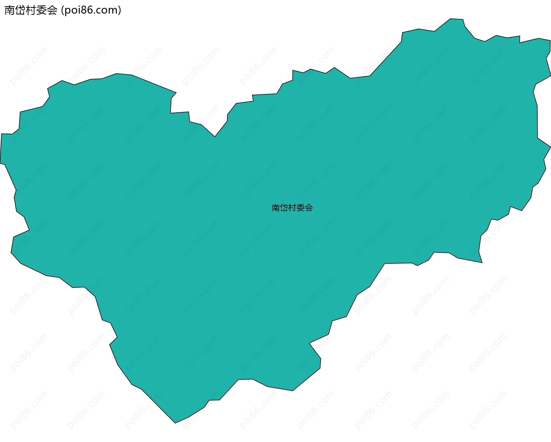 南岱村委会边界地图