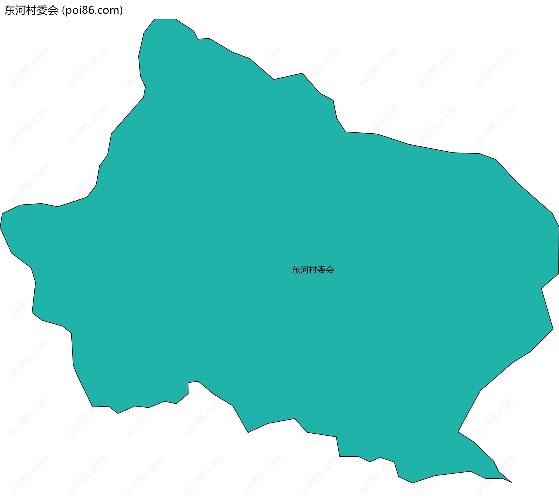 东河村委会边界地图