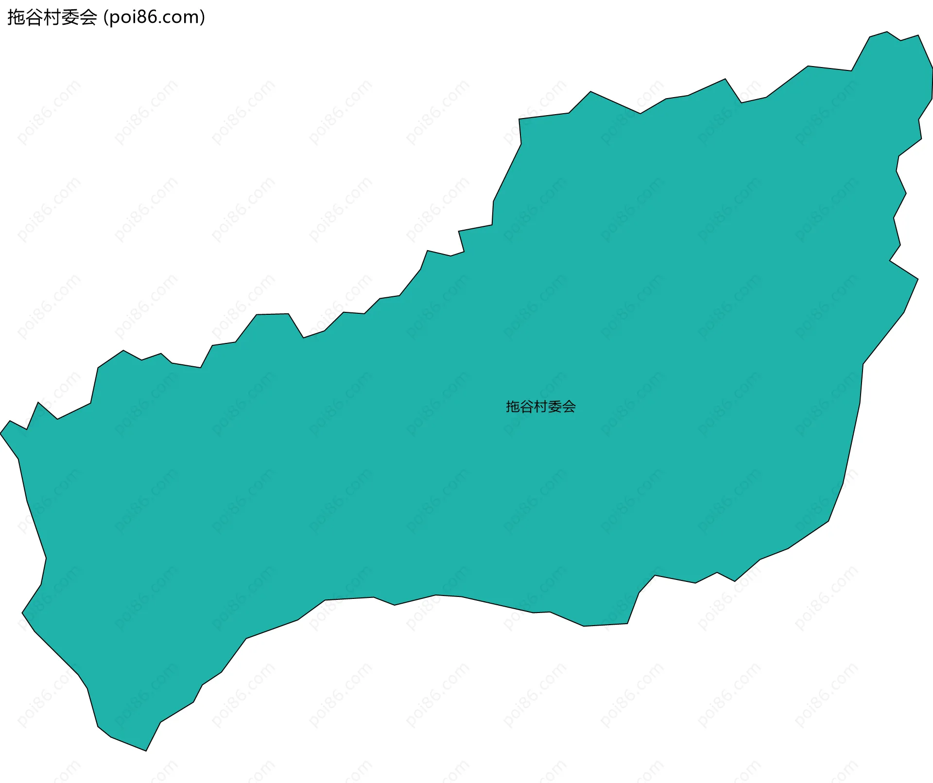 拖谷村委会边界地图