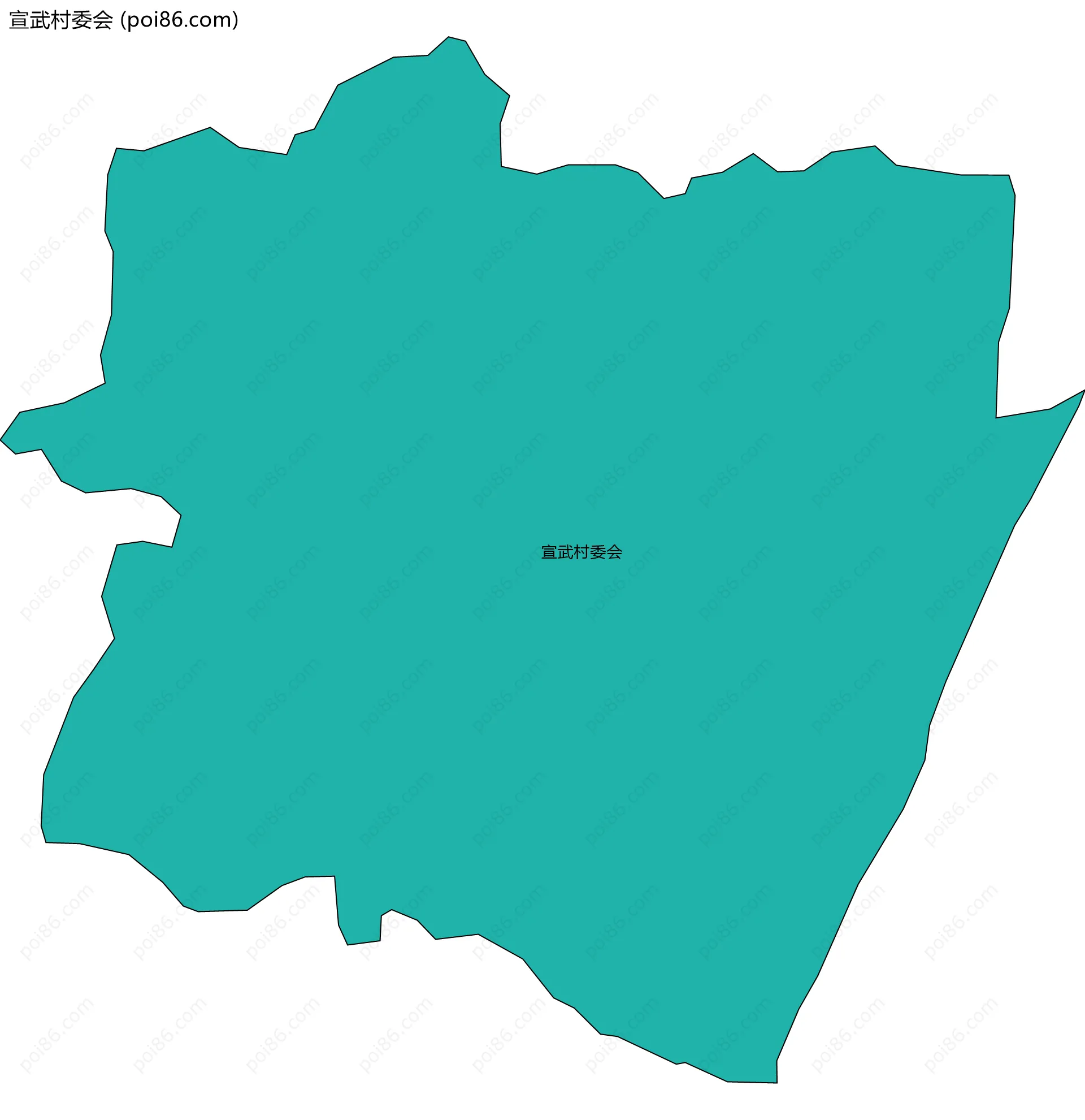 宣武村委会边界地图