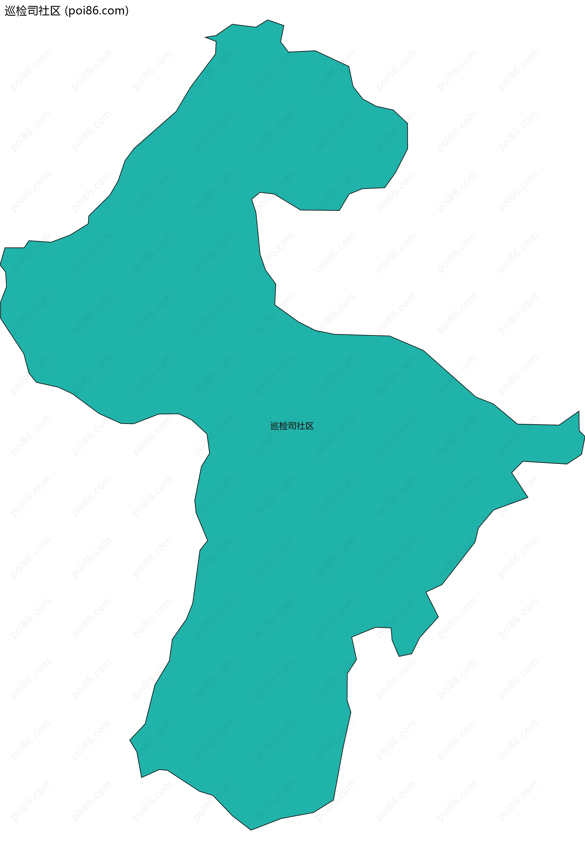 巡检司社区边界地图