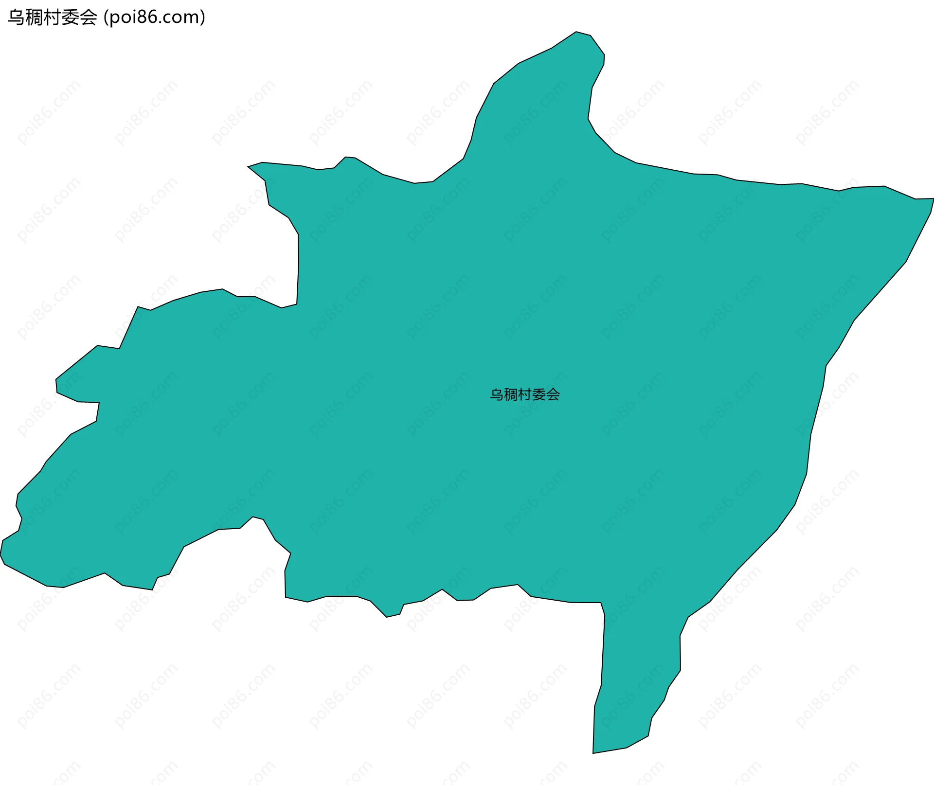 乌稠村委会边界地图