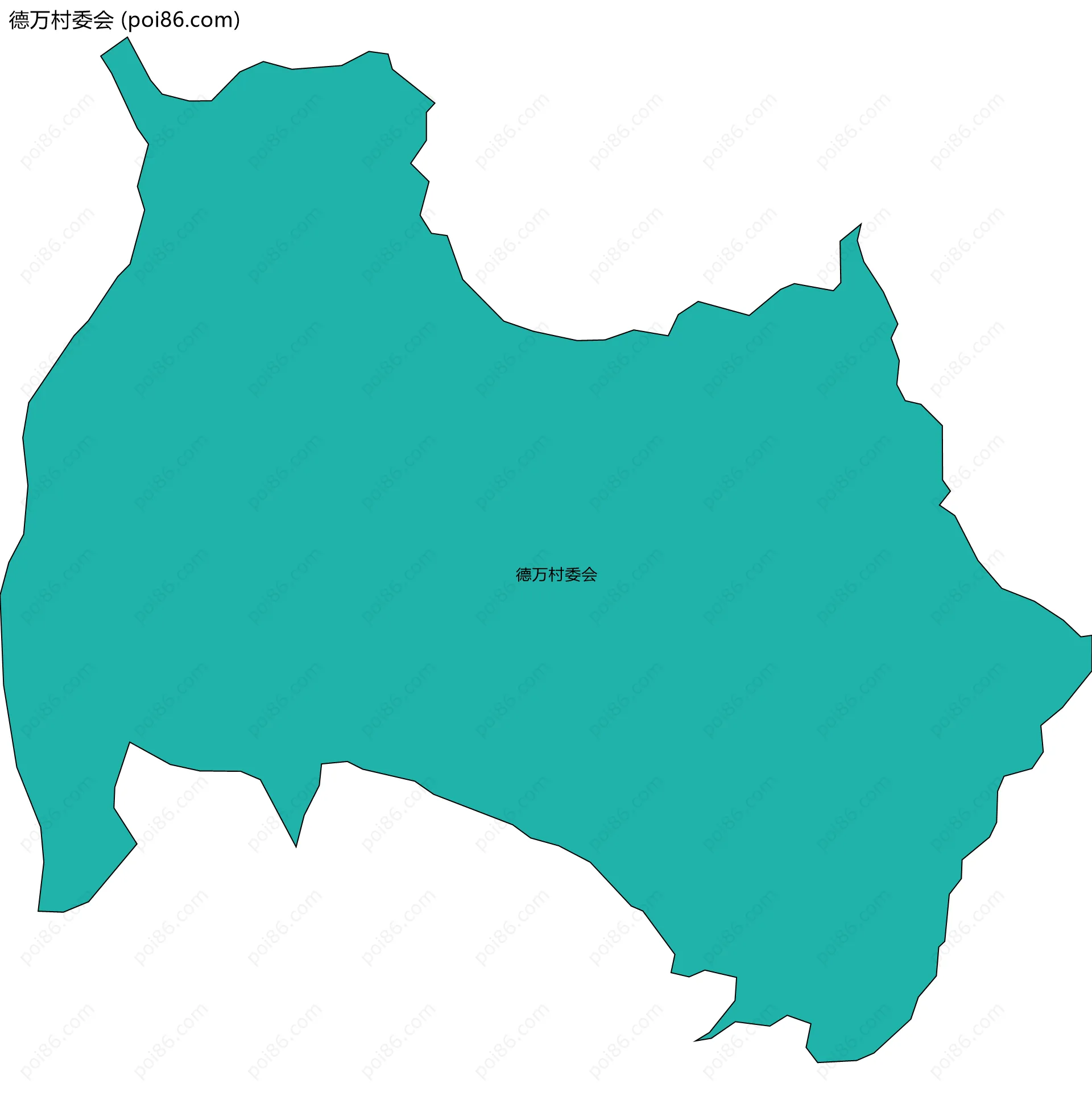 德万村委会边界地图