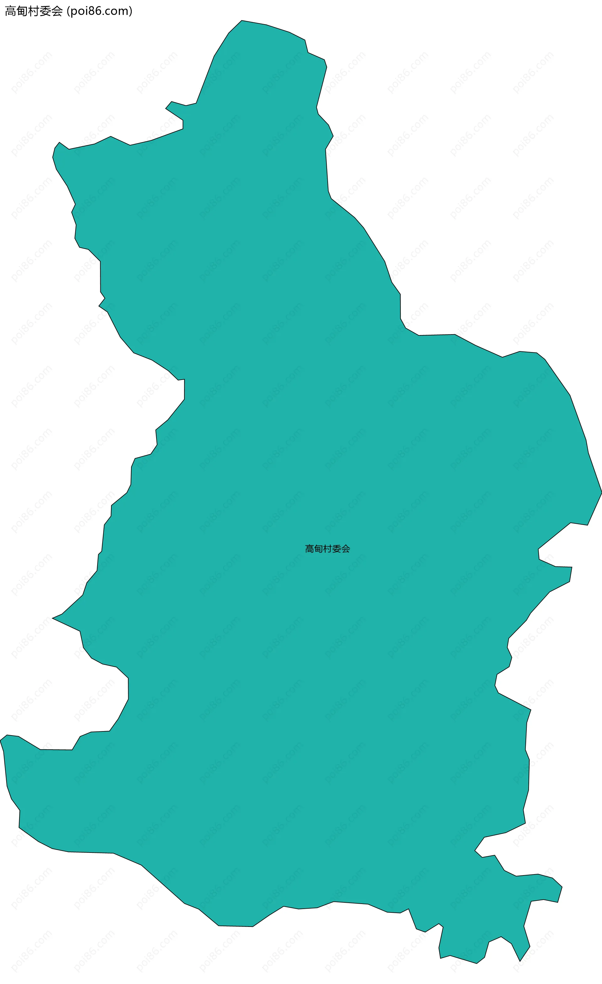 高甸村委会边界地图