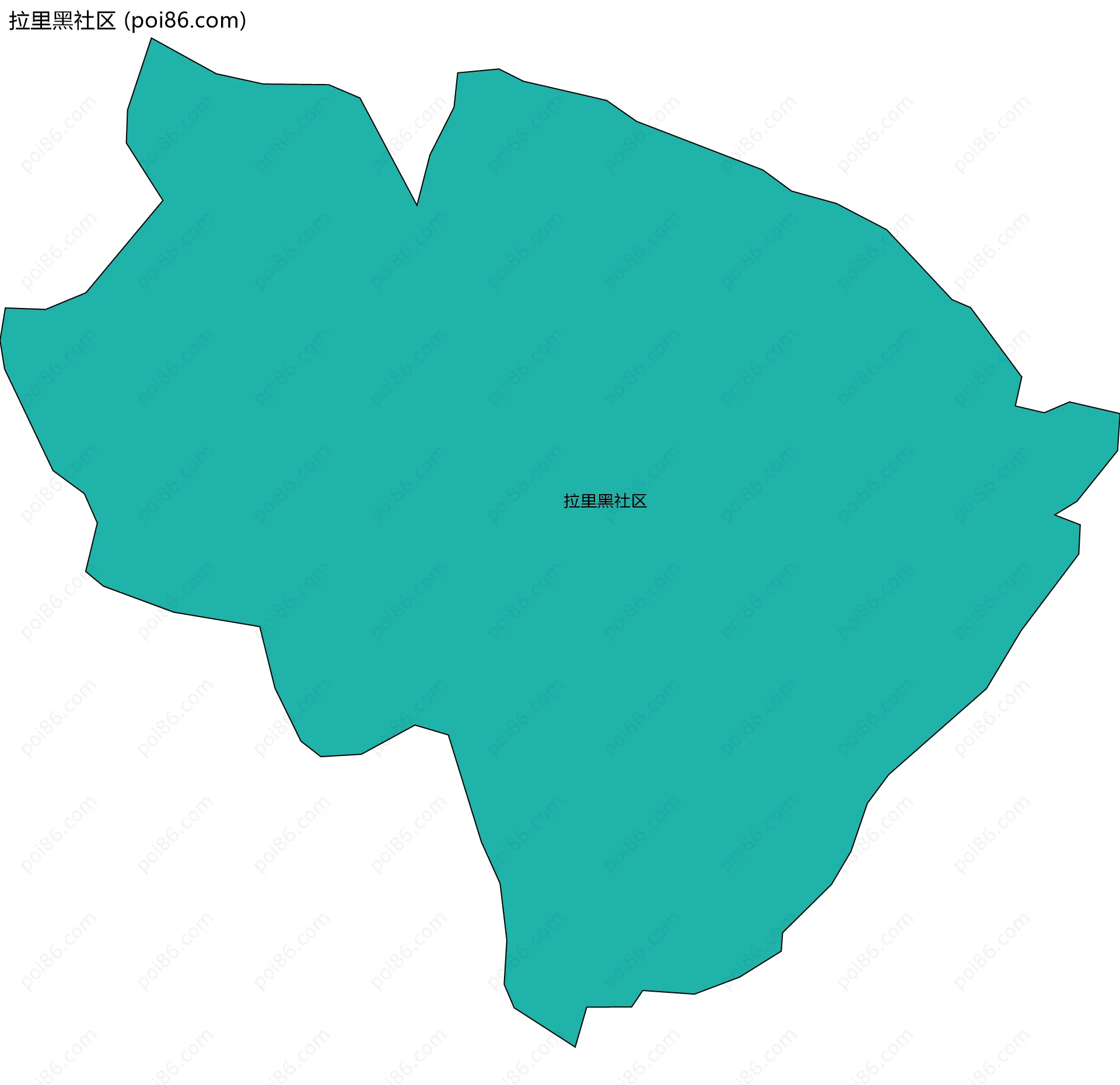 拉里黑社区边界地图