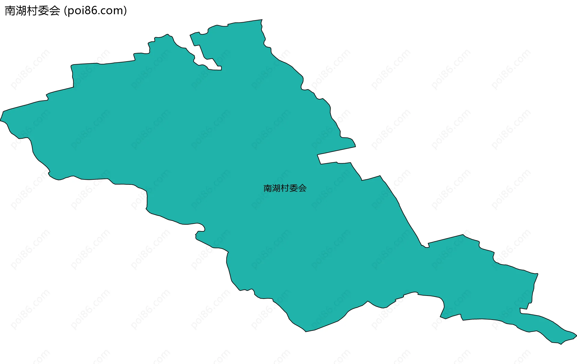 南湖村委会边界地图