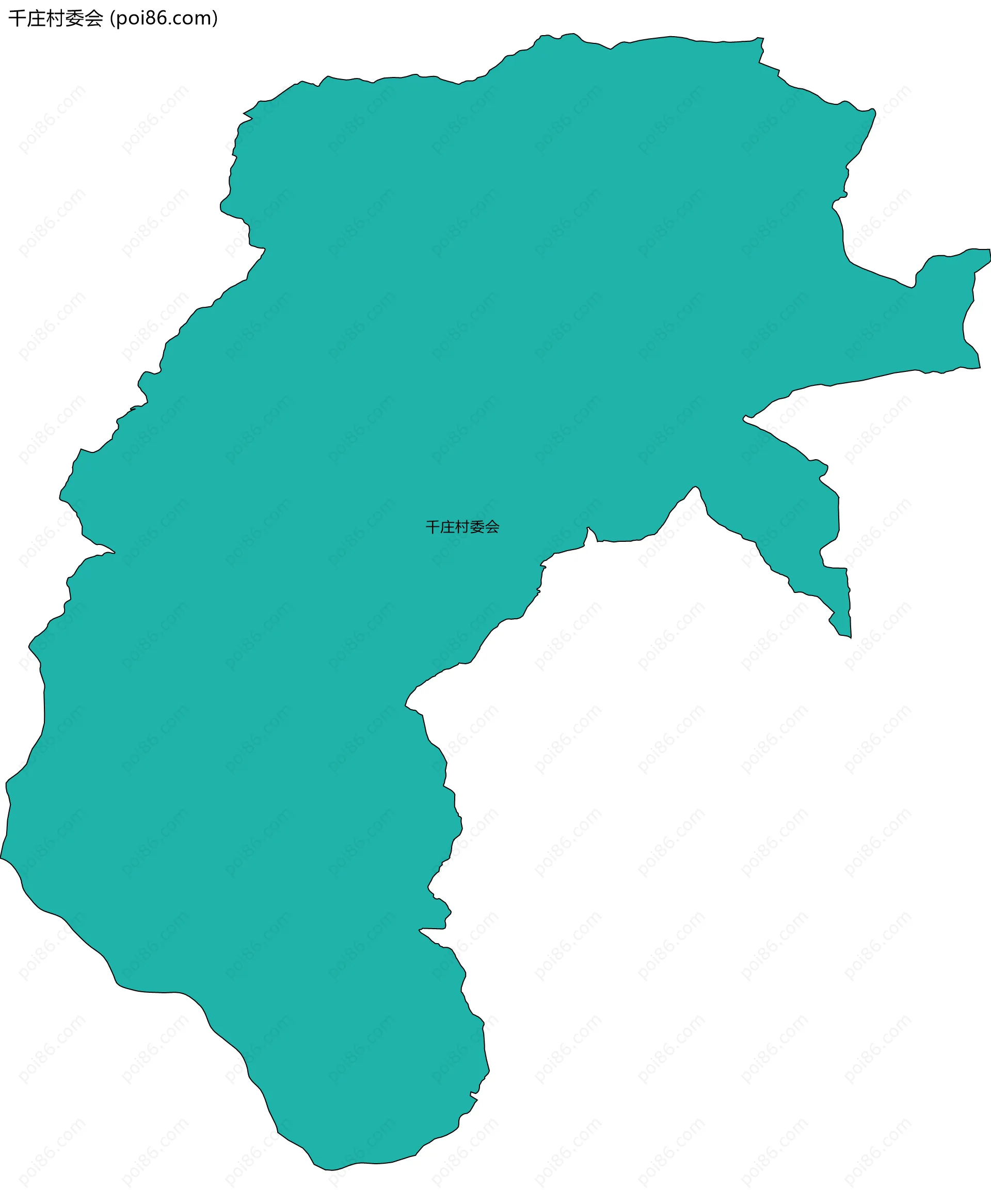 千庄村委会边界地图