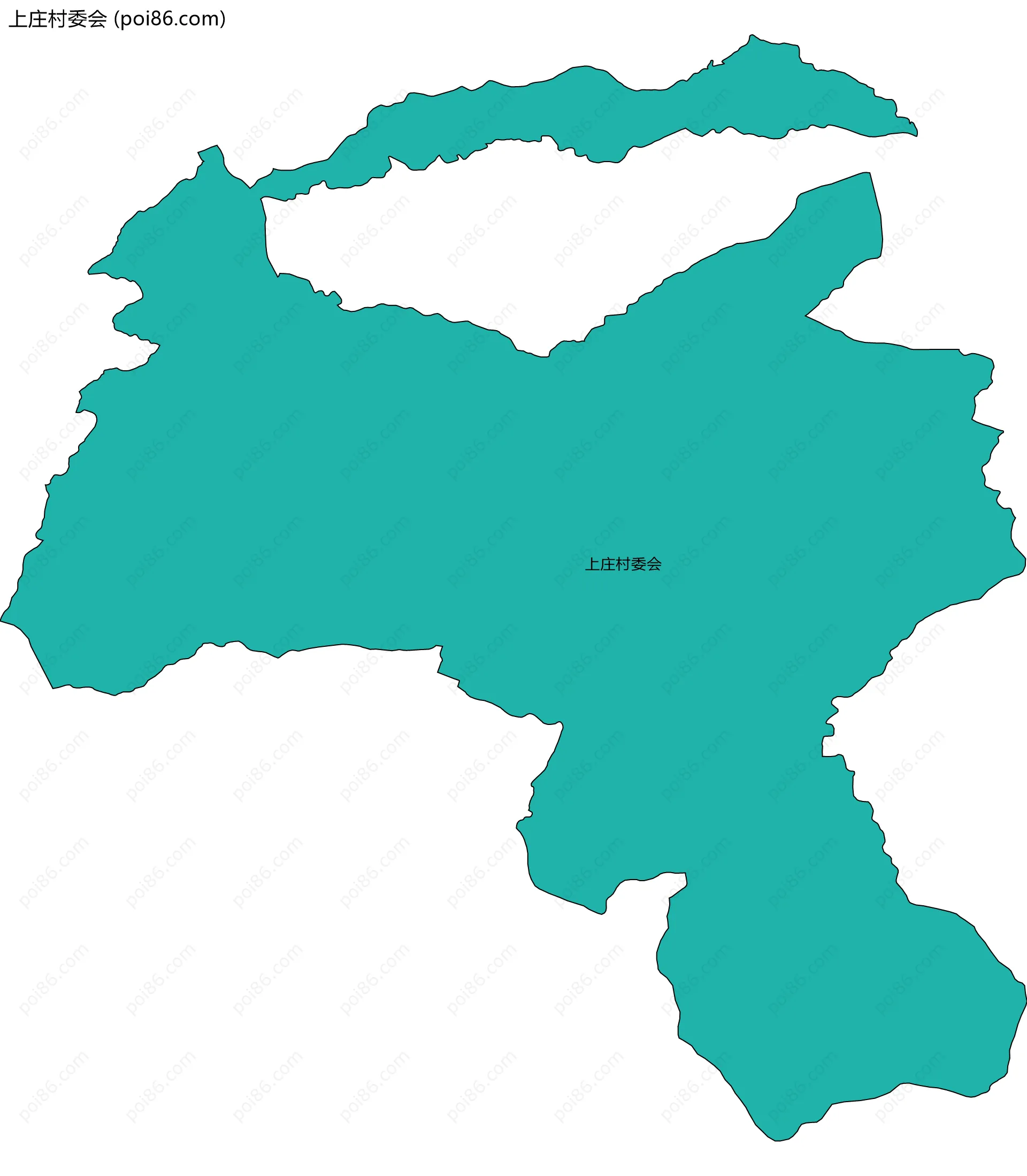 上庄村委会边界地图