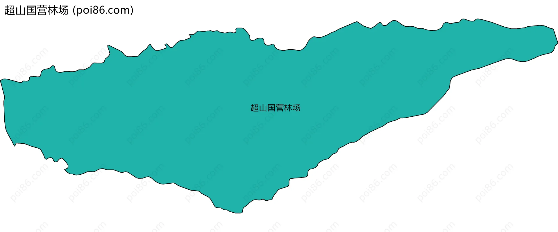 超山国营林场边界地图