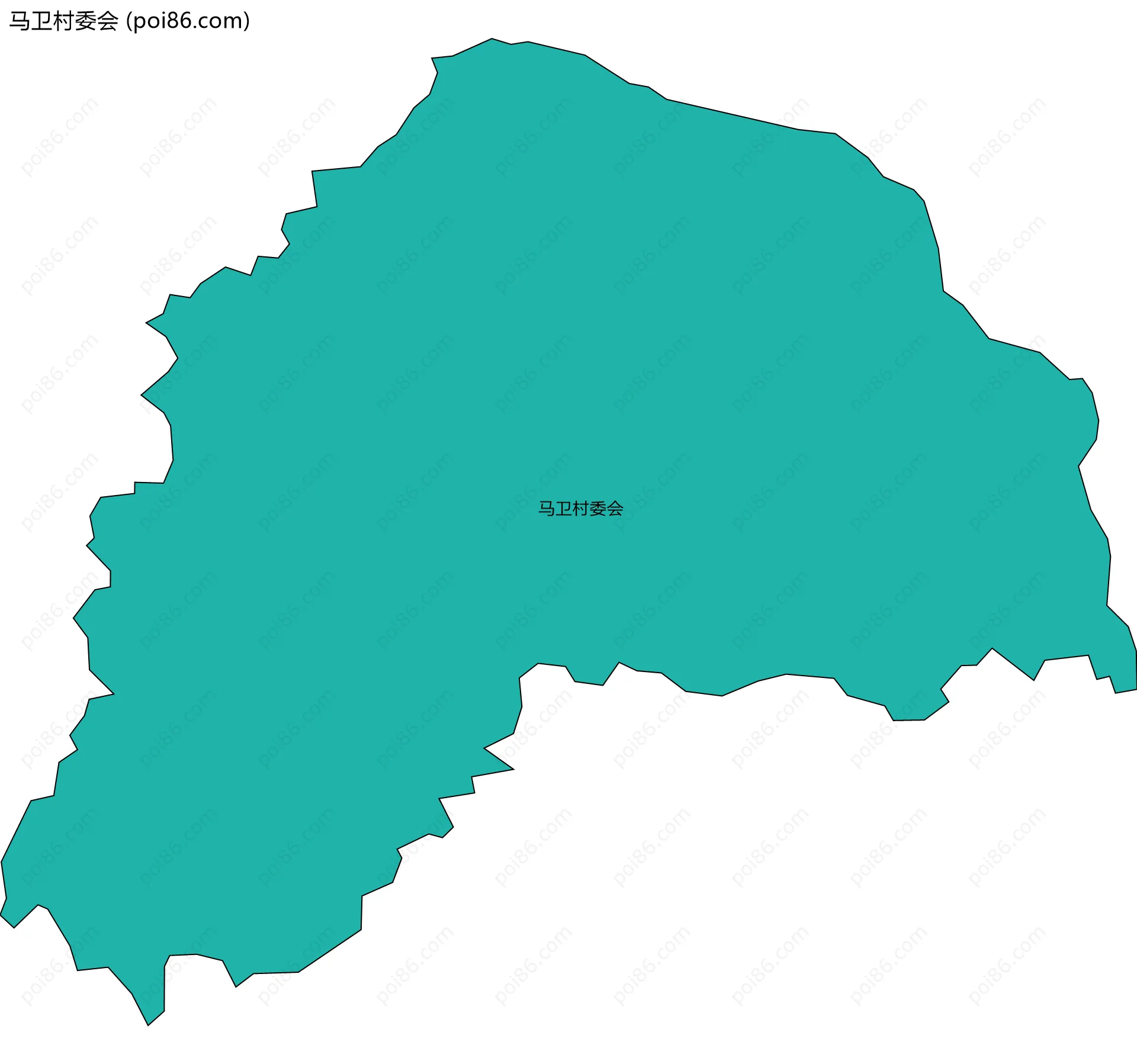 马卫村委会边界地图