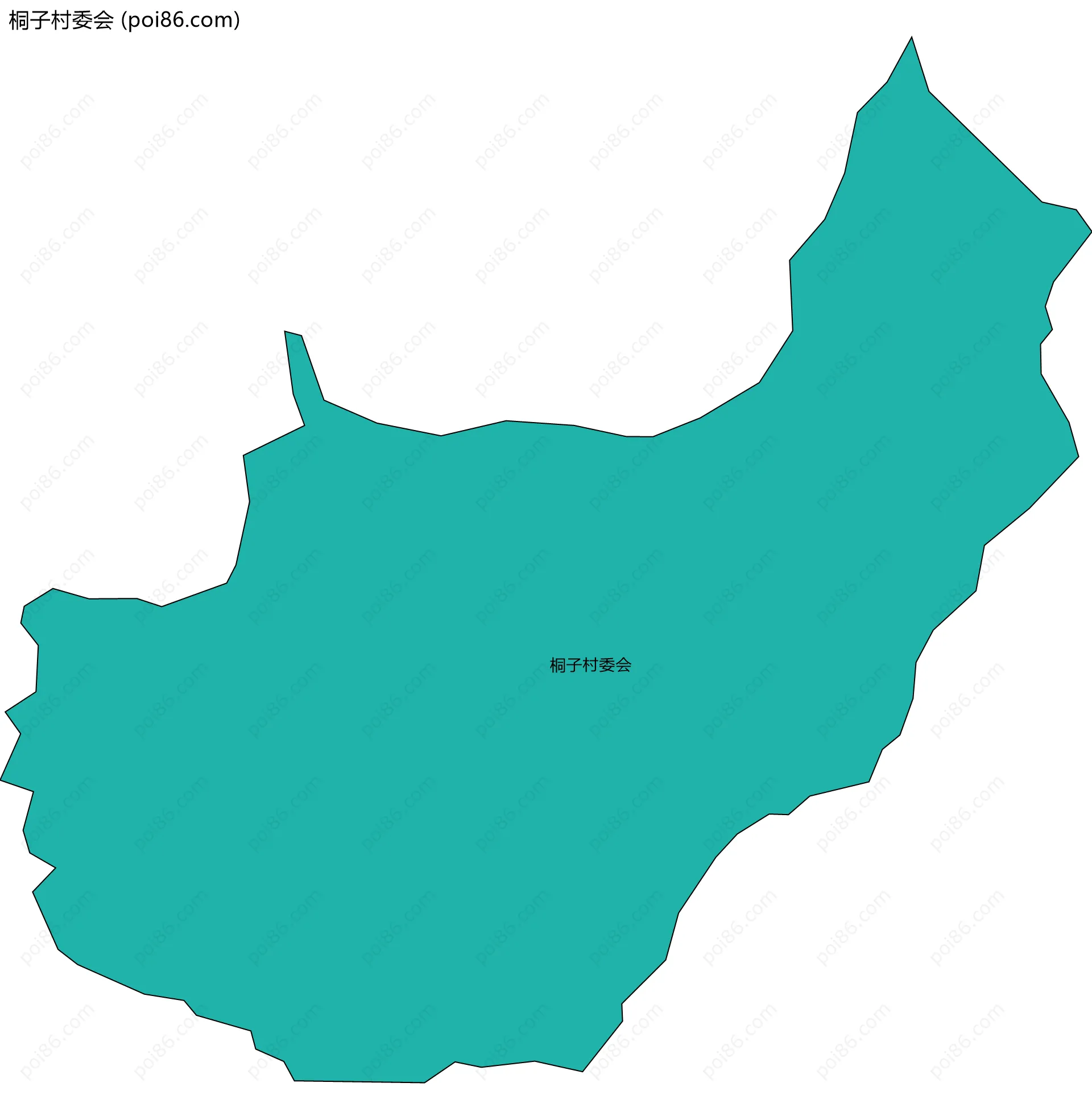 桐子村委会边界地图