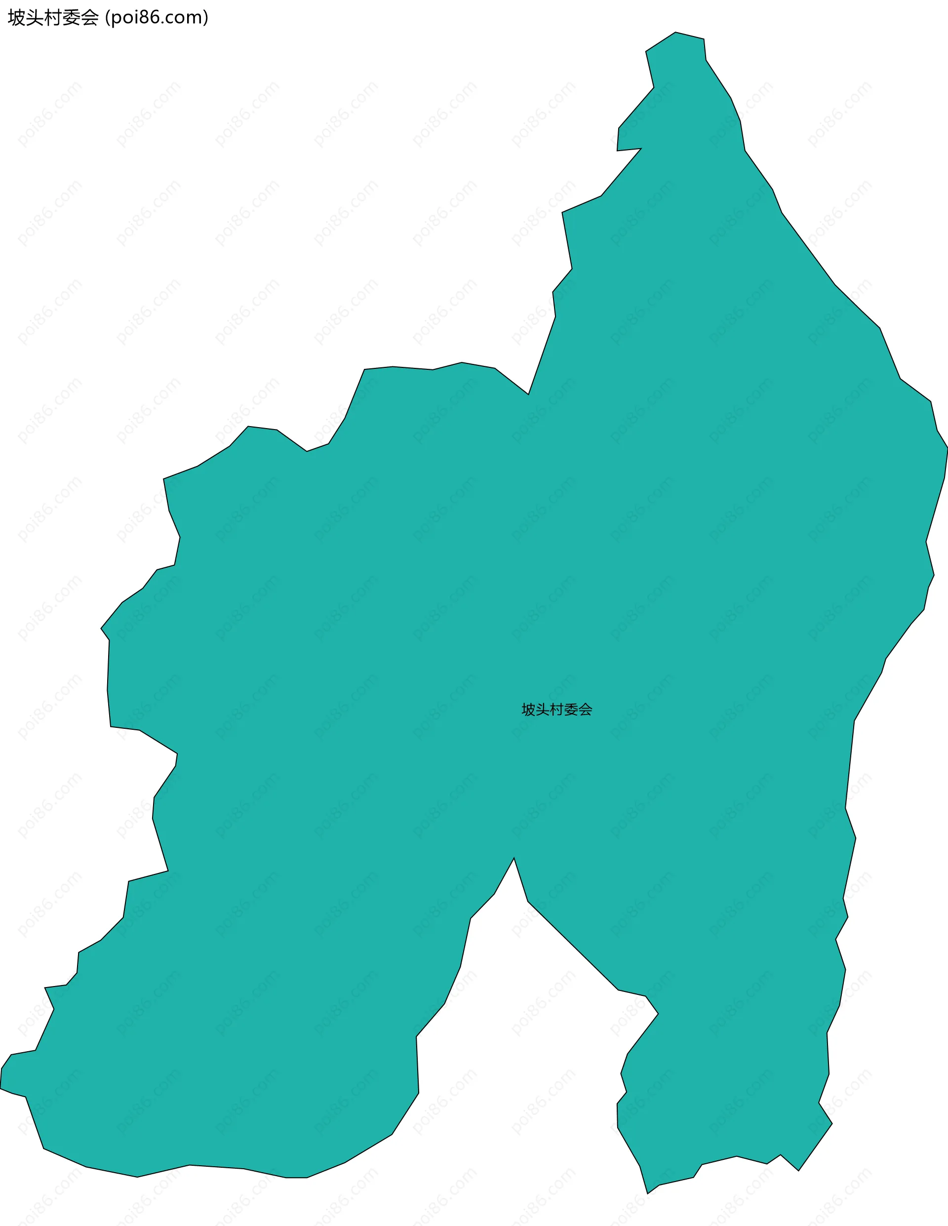 坡头村委会边界地图