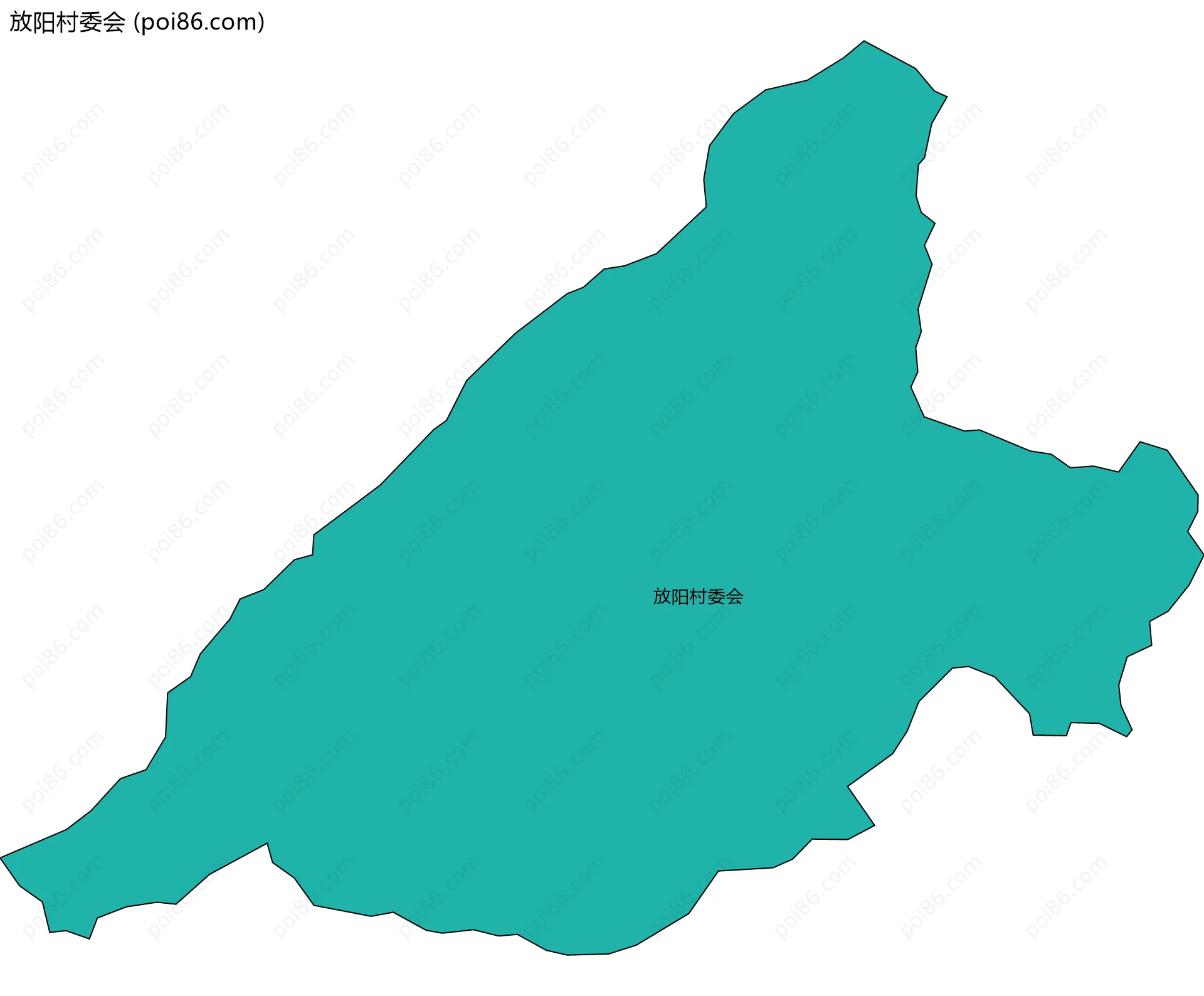 放阳村委会边界地图