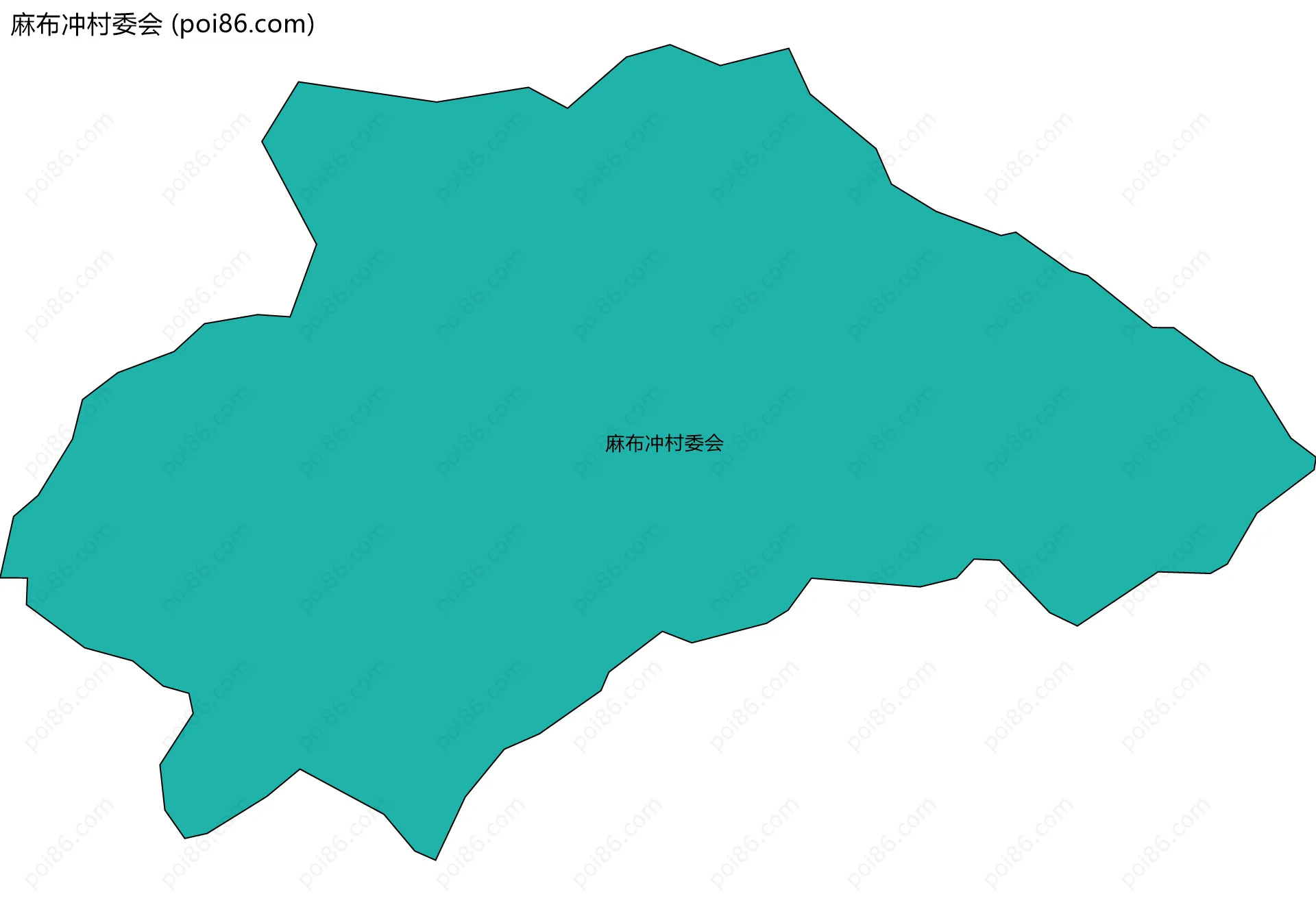 麻布冲村委会边界地图