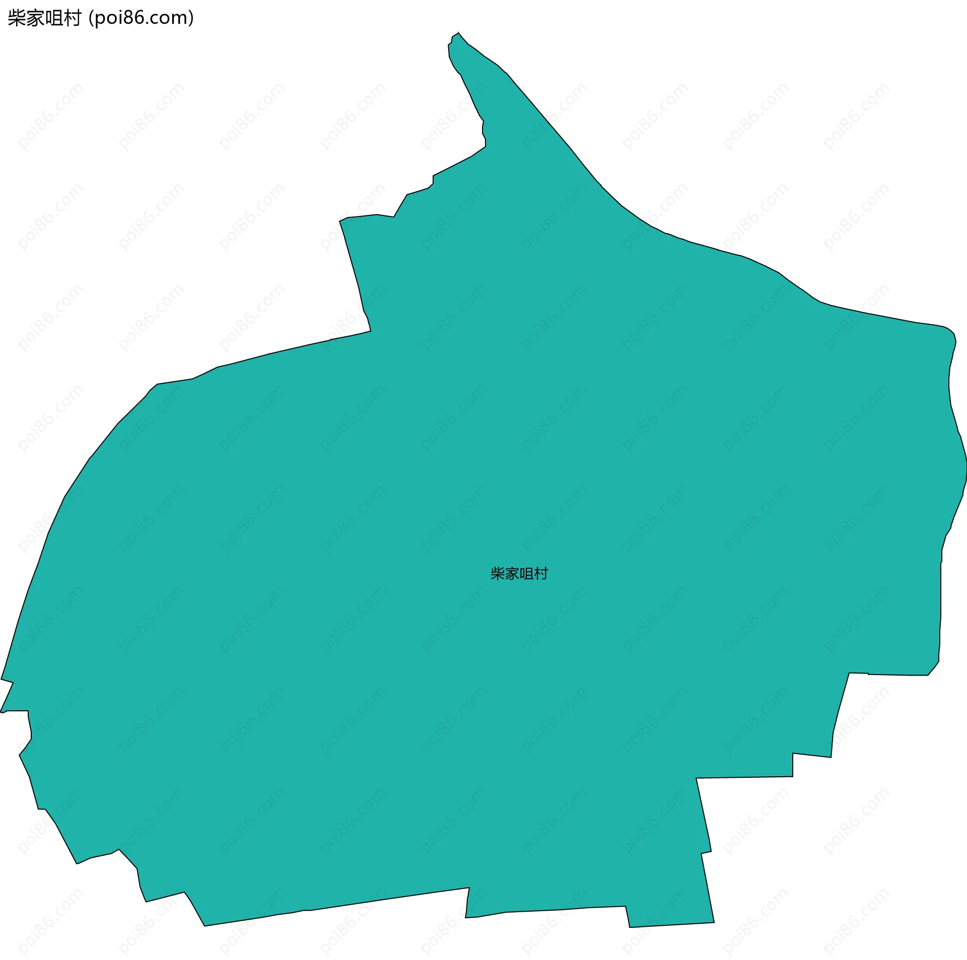 柴家咀村边界地图