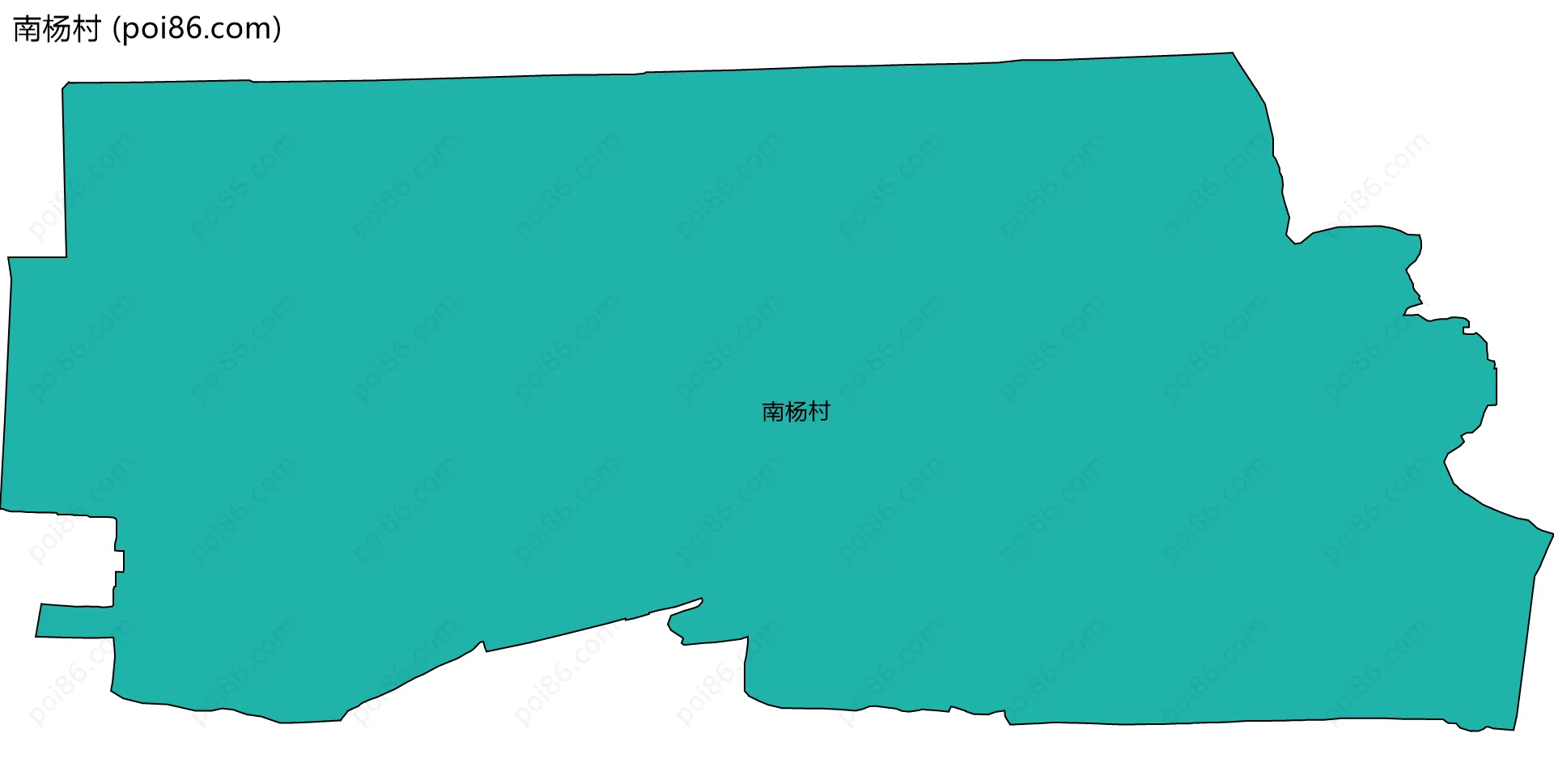 南杨村边界地图