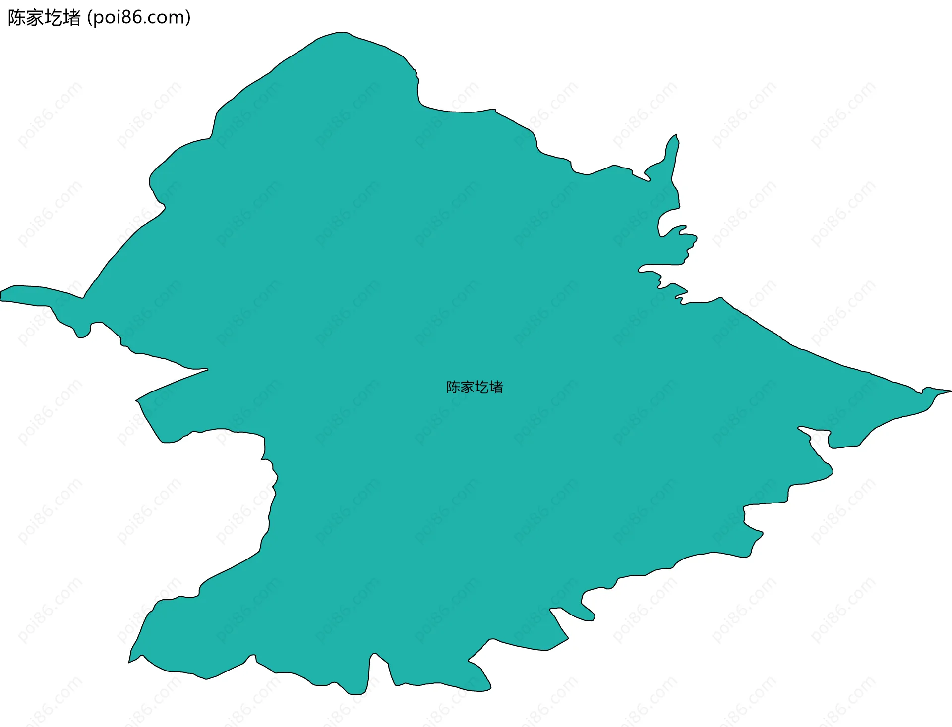 陈家圪堵边界地图