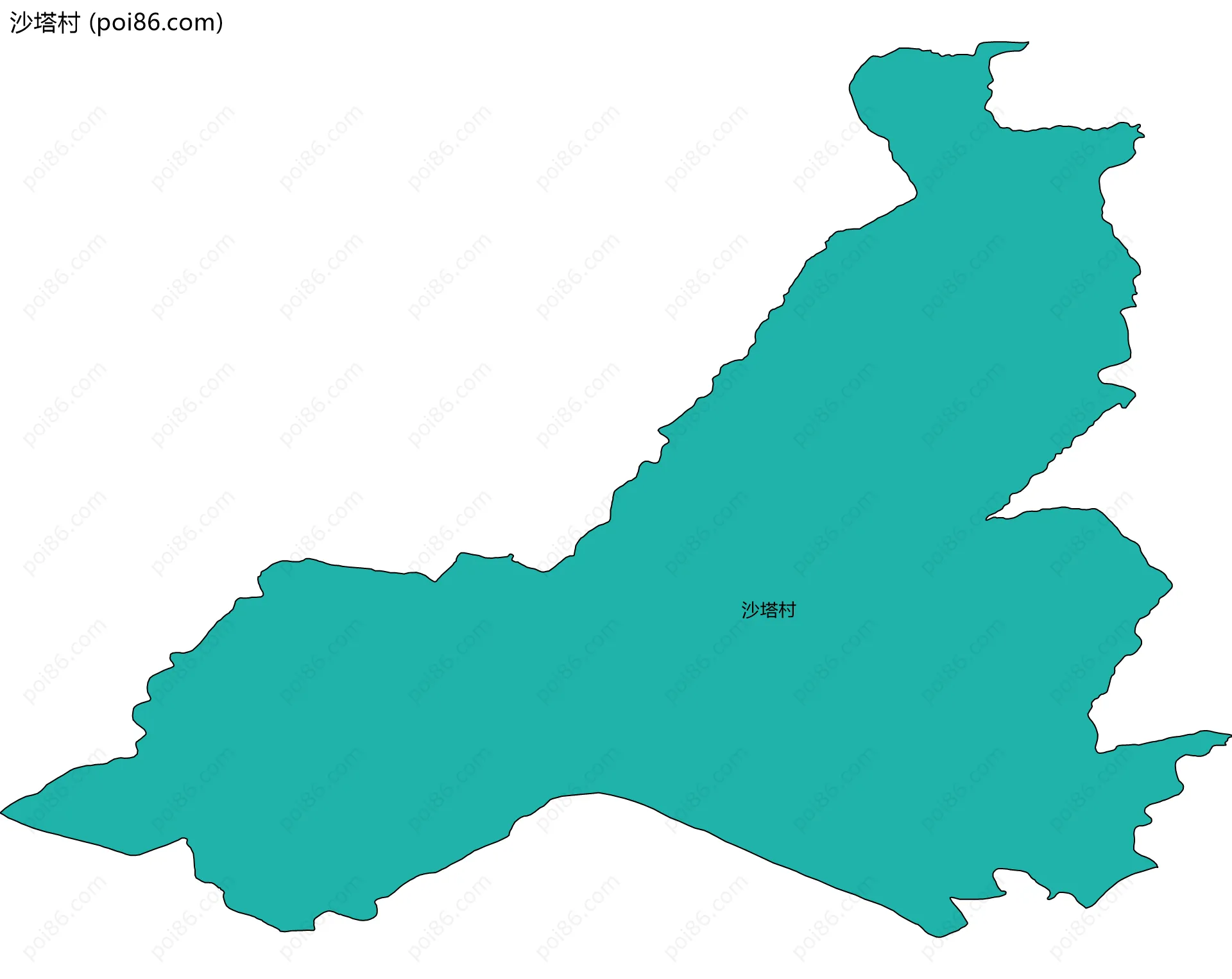 沙塔村边界地图