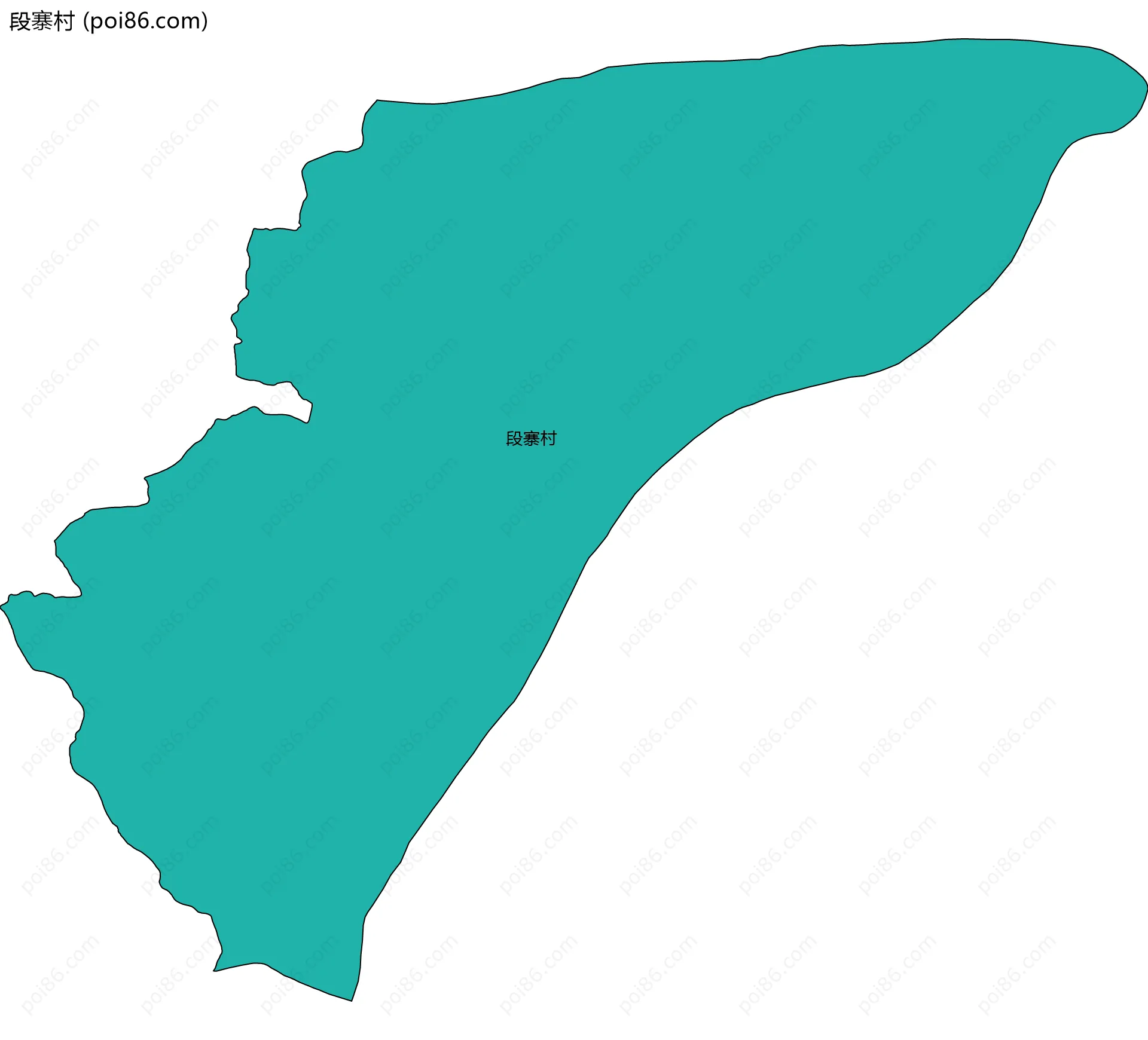段寨村边界地图