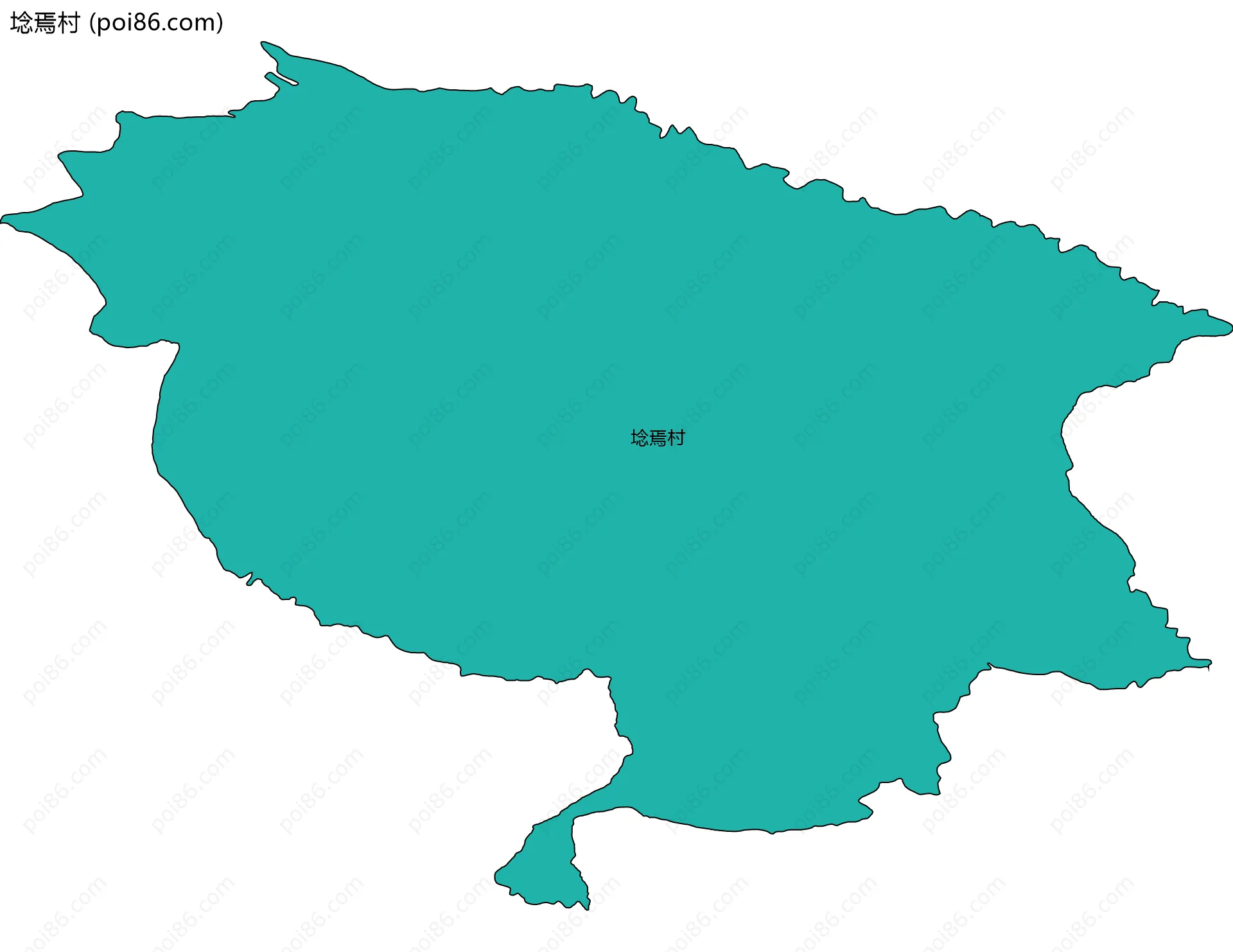 埝焉村边界地图