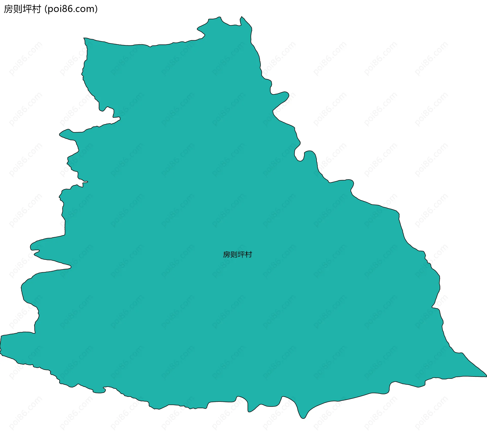房则坪村边界地图