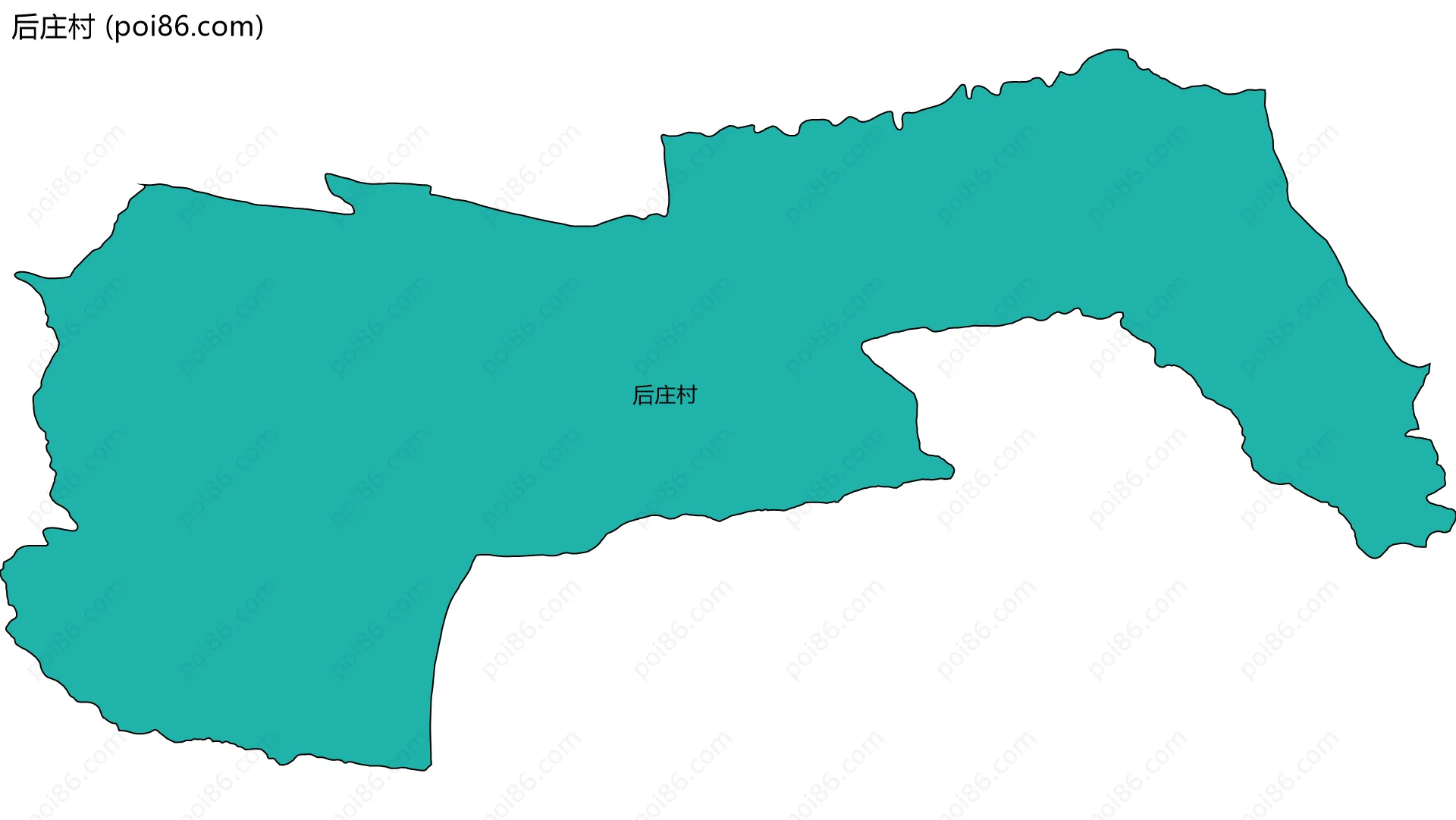 后庄村边界地图