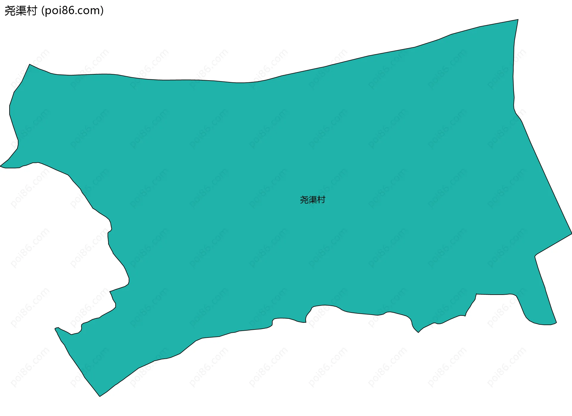 尧渠村边界地图