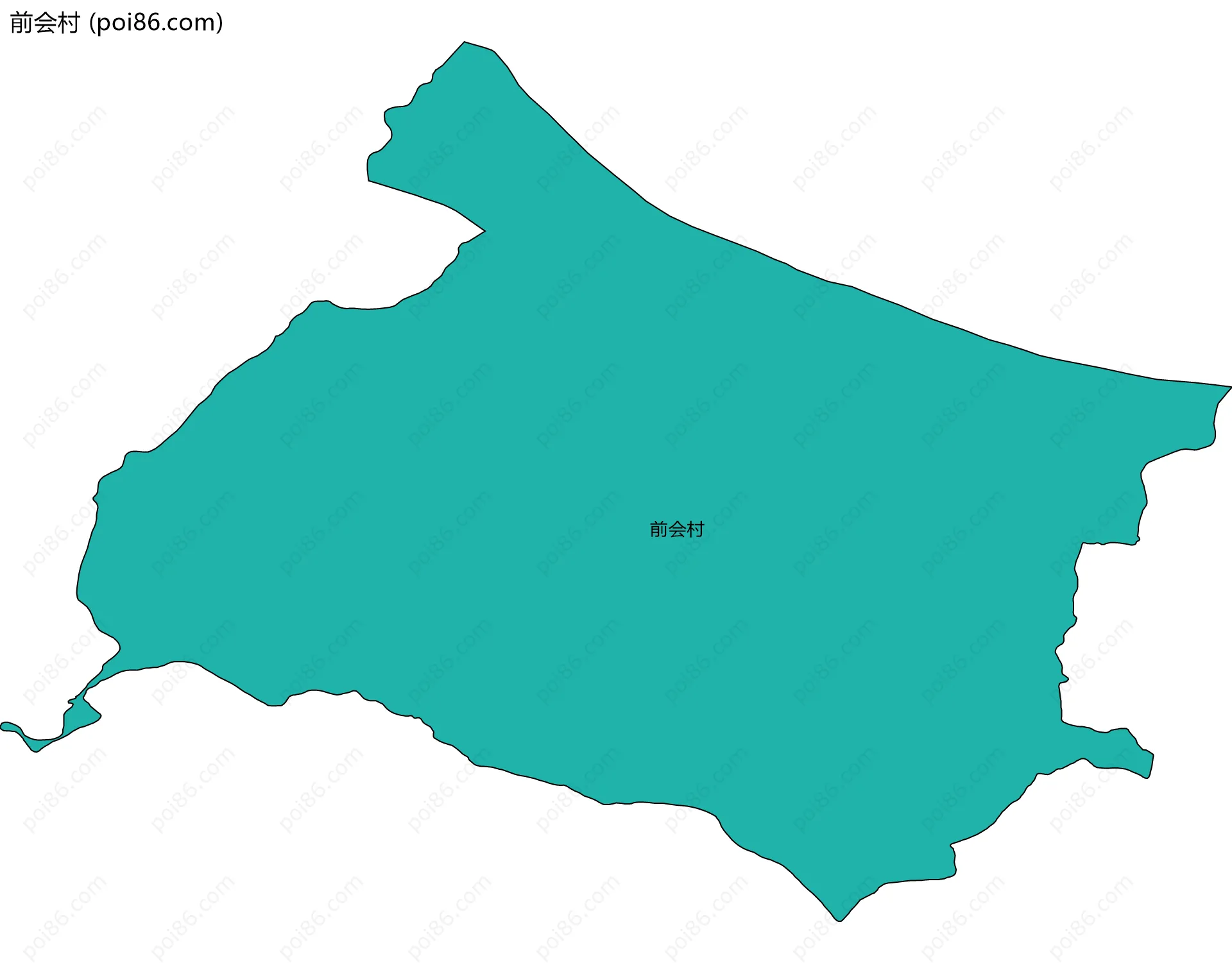 前会村边界地图