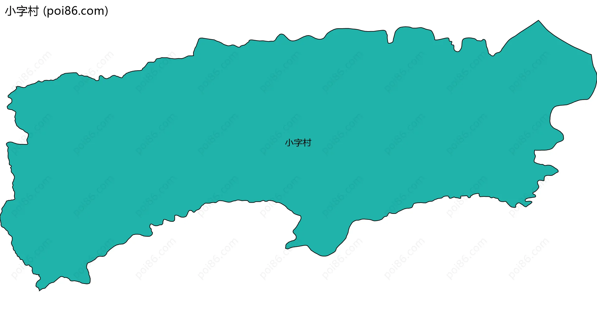 小字村边界地图