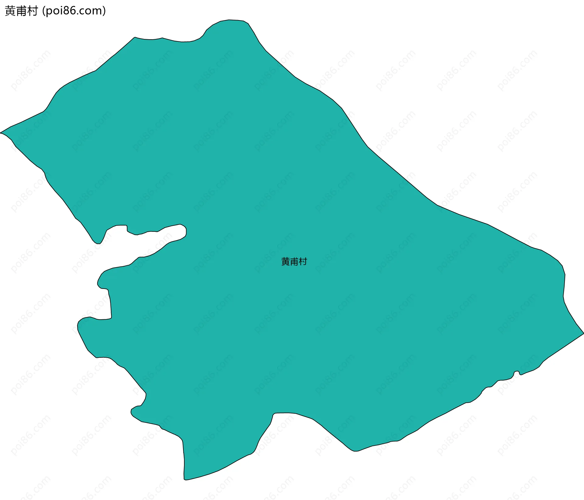 黄甫村边界地图