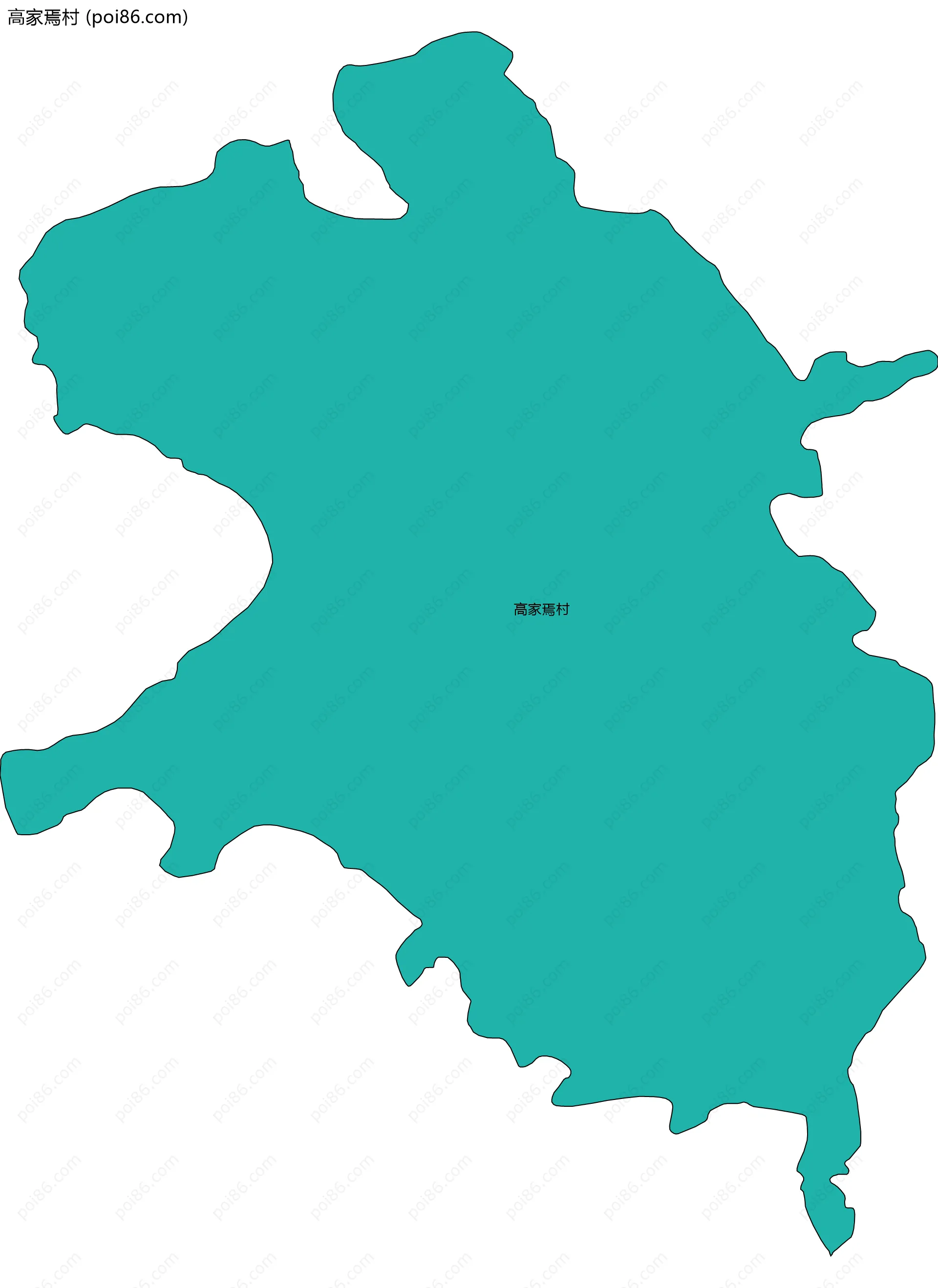 高家焉村边界地图