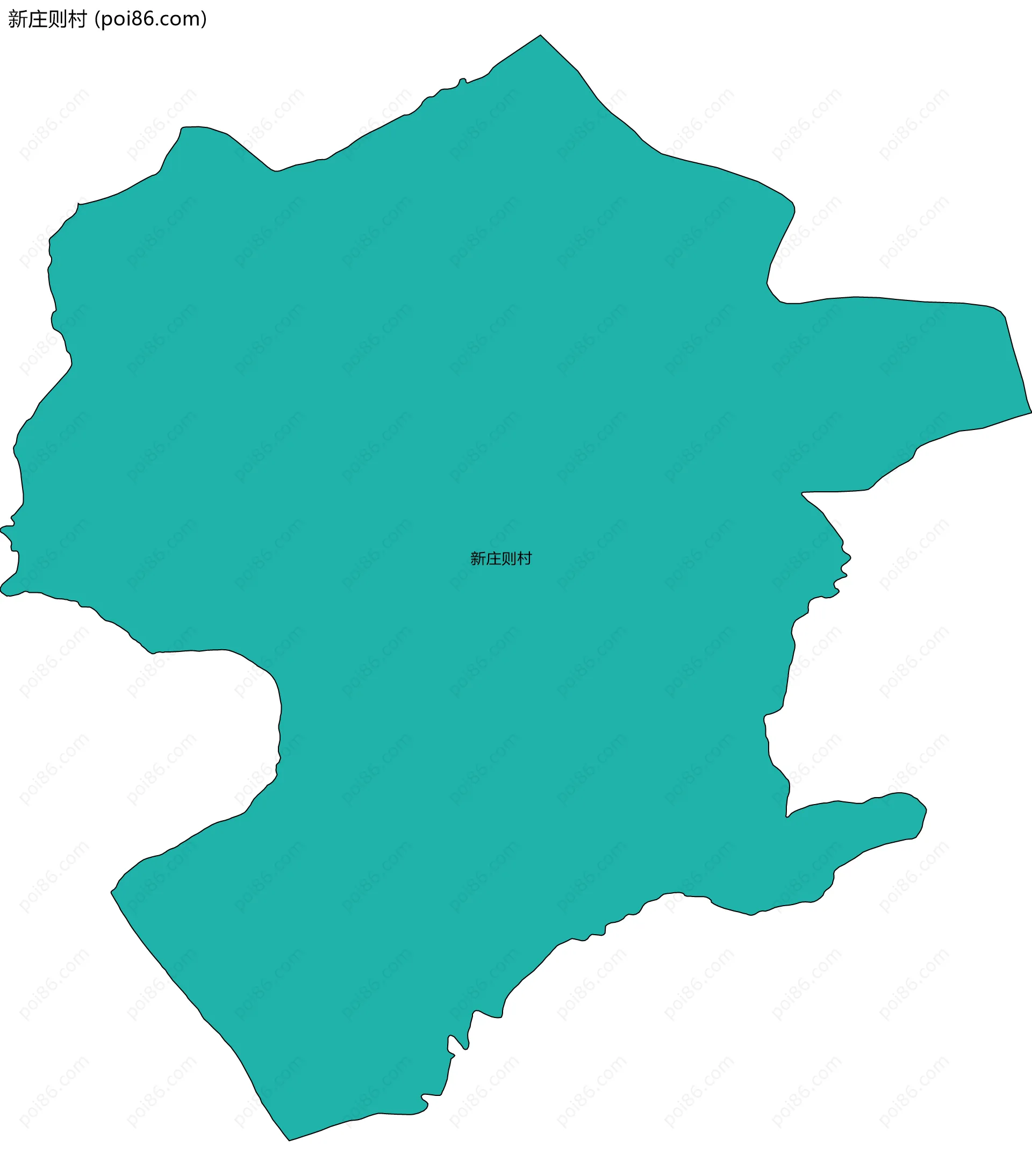 新庄则村边界地图