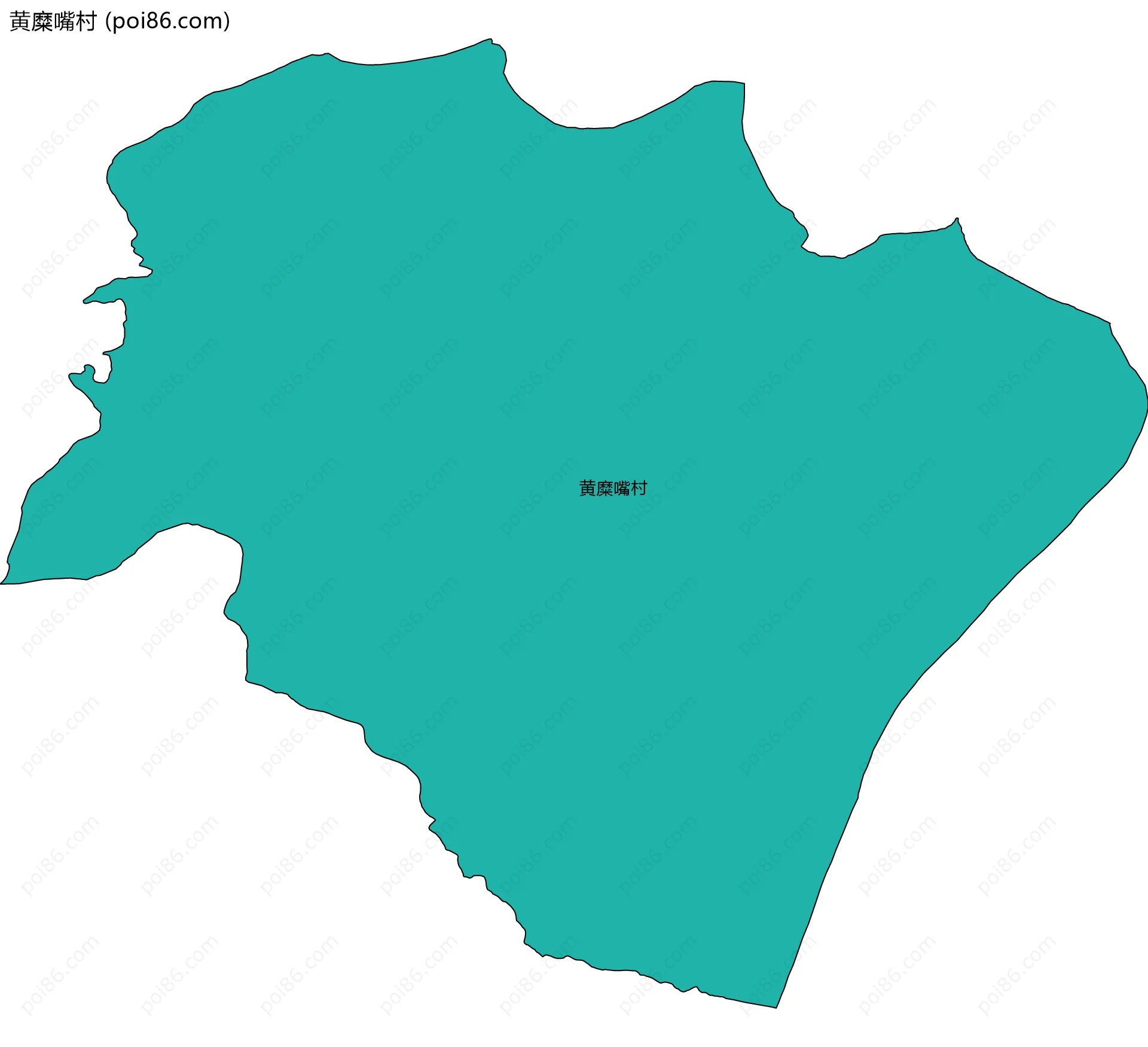 黄糜嘴村边界地图