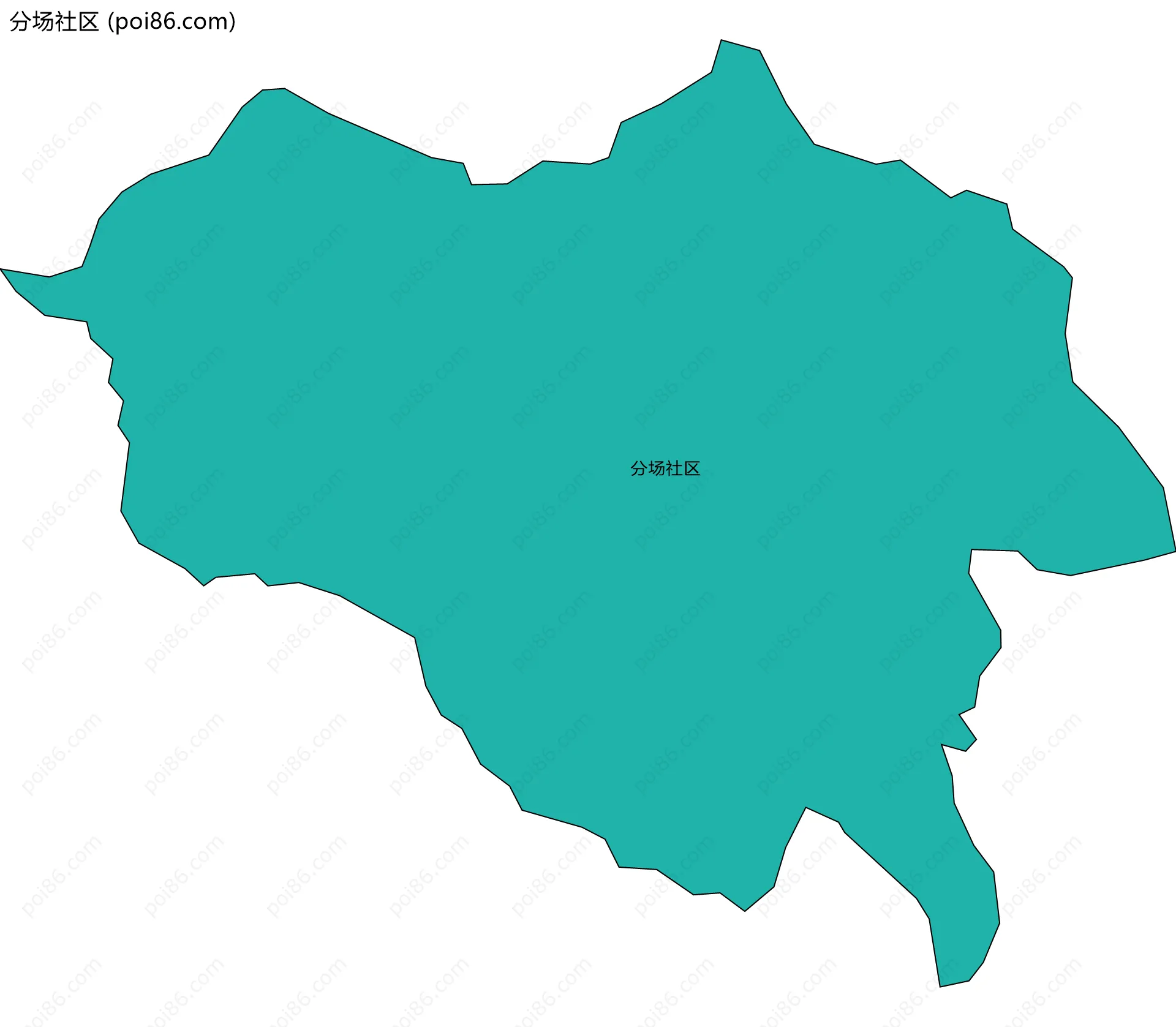 分场社区边界地图
