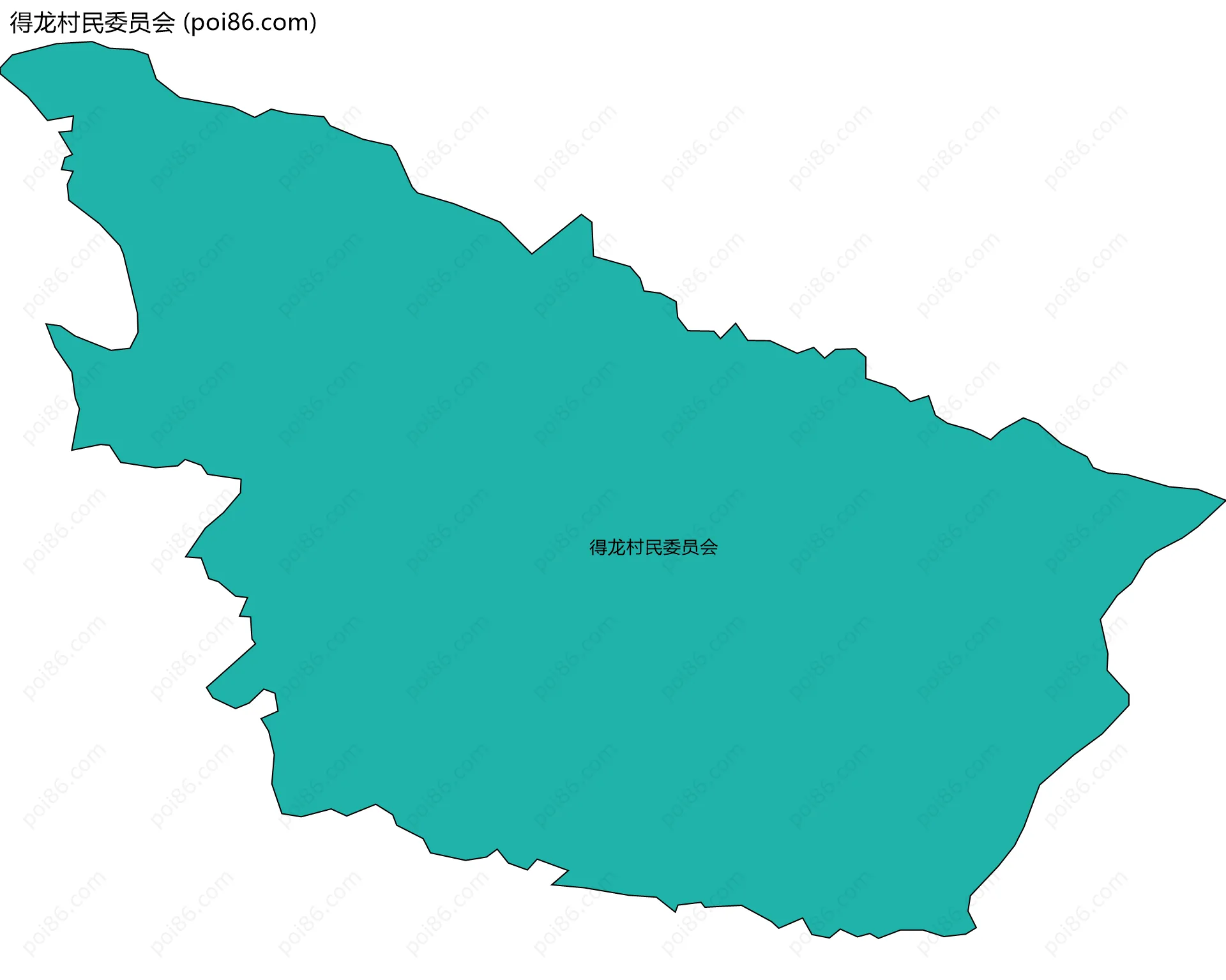 得龙村民委员会边界地图