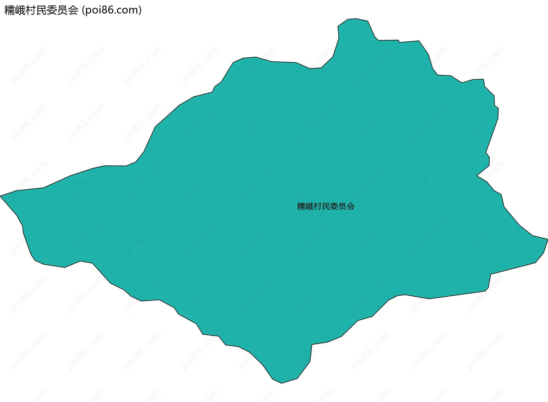 糯峨村民委员会边界地图