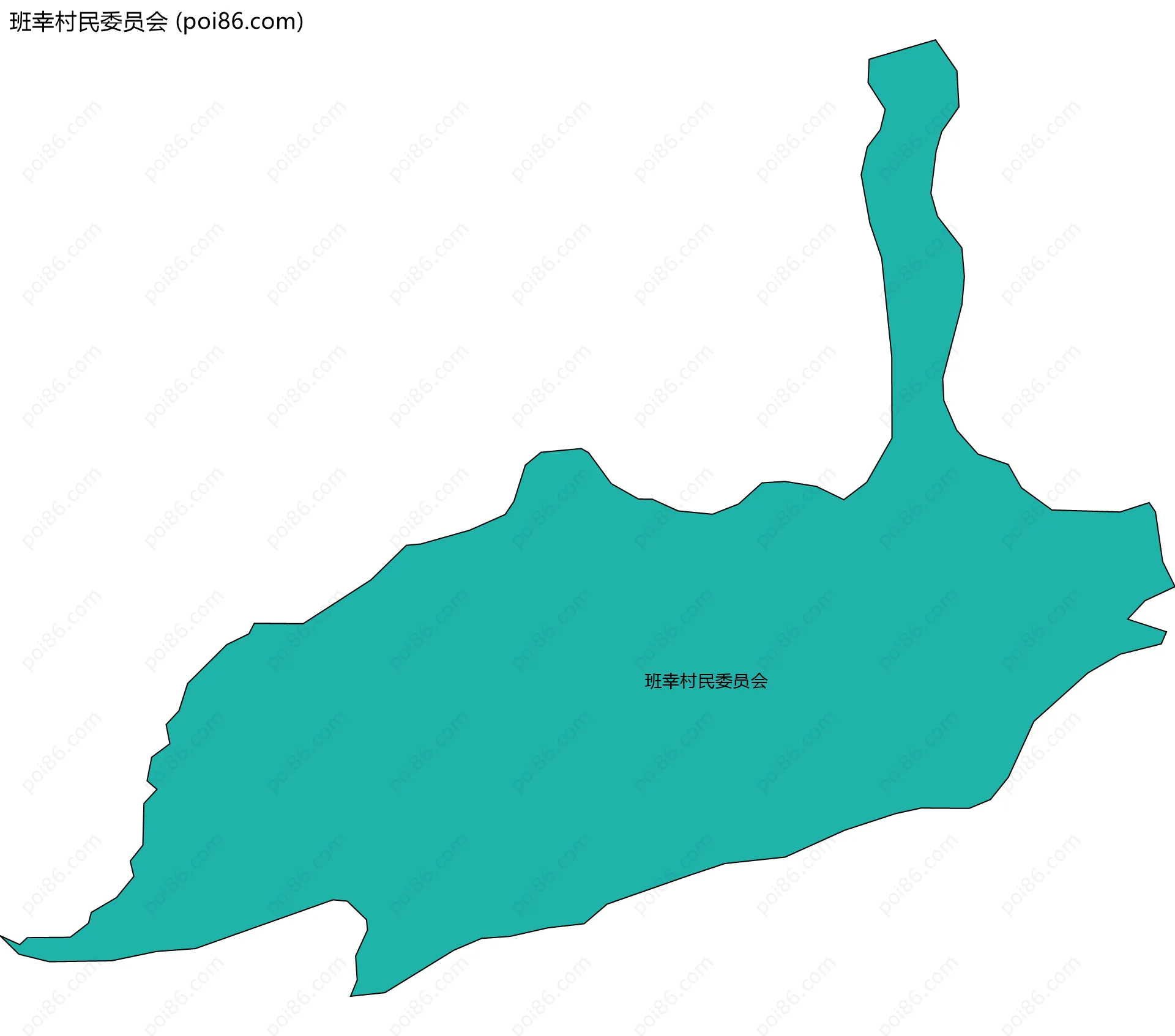 班幸村民委员会边界地图