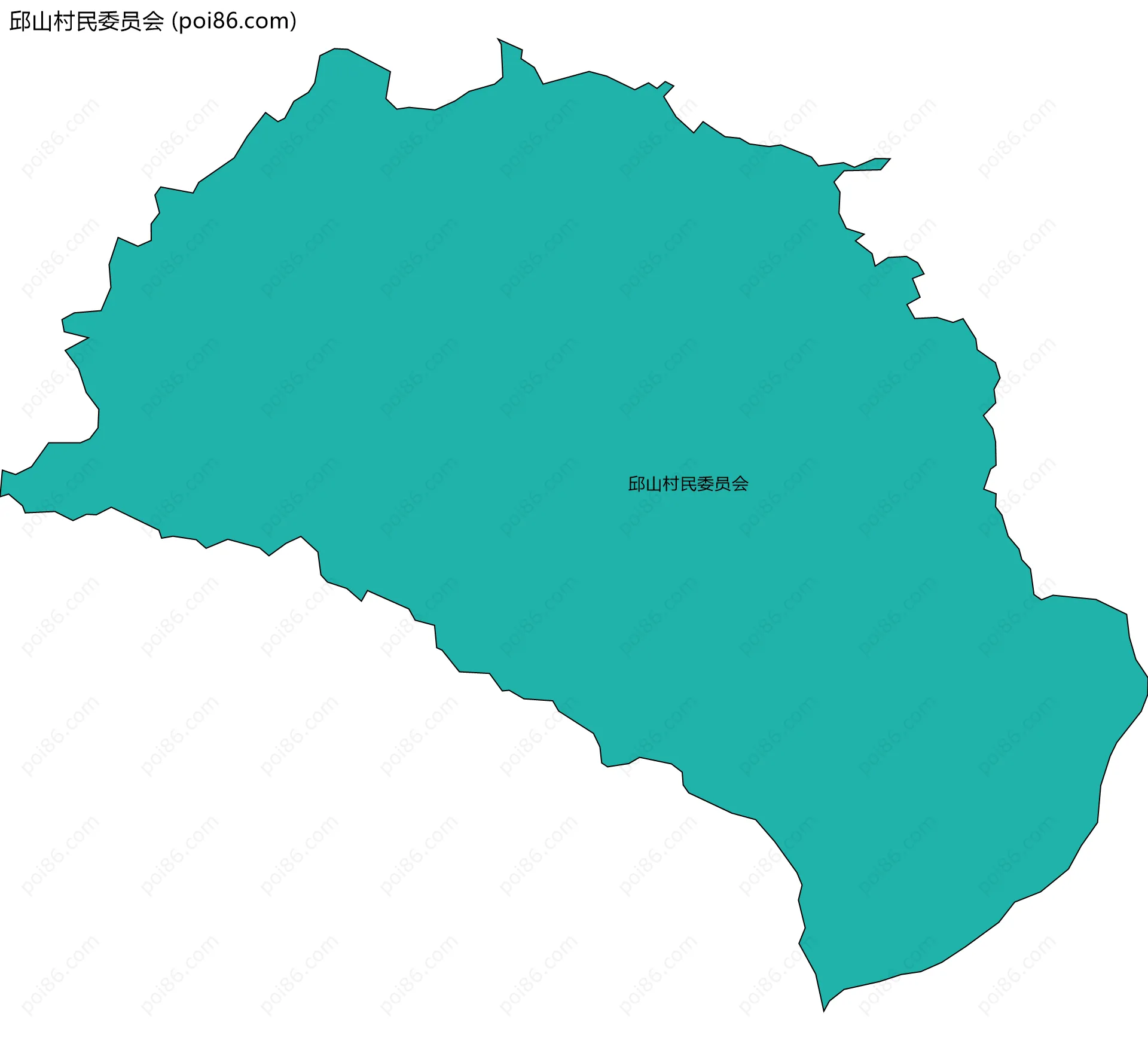 邱山村民委员会边界地图