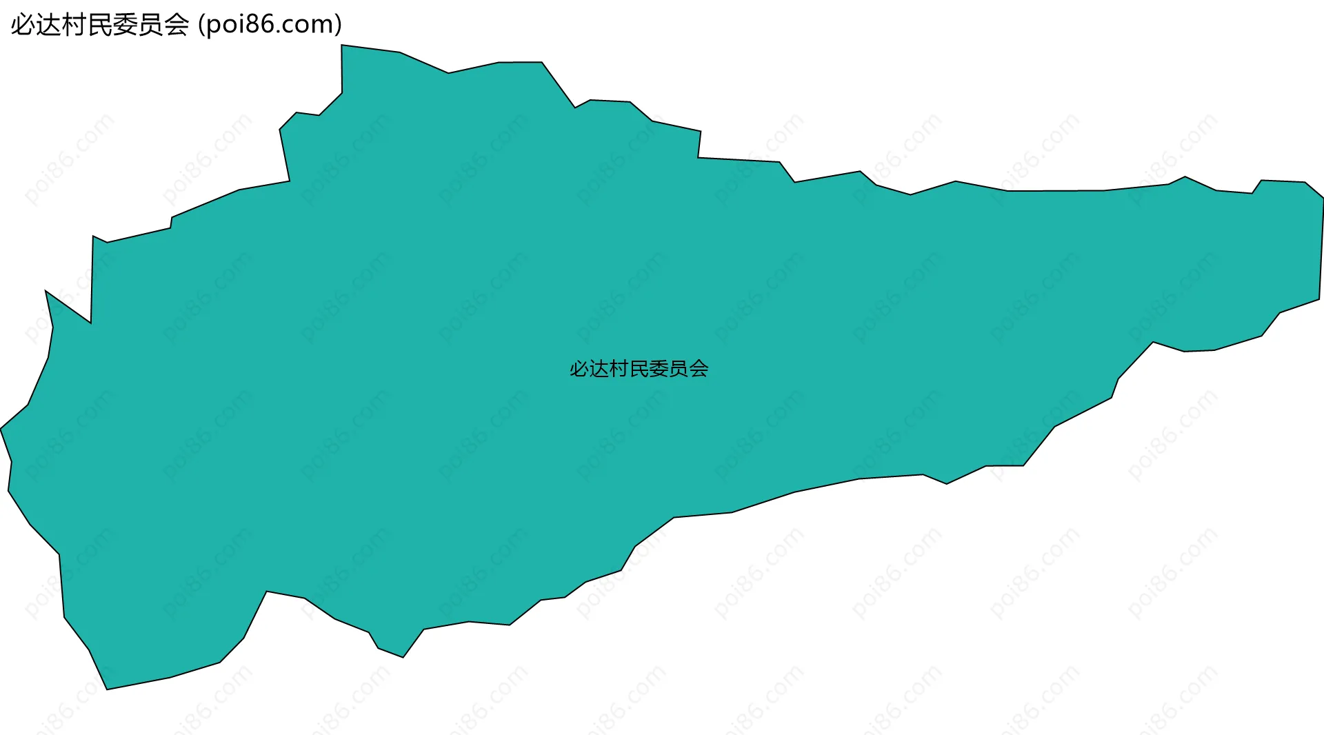必达村民委员会边界地图