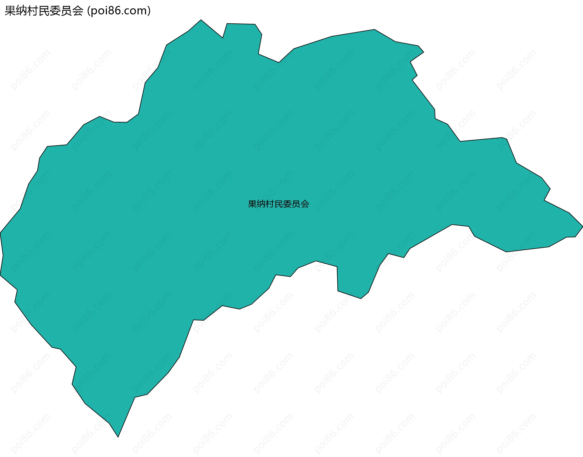 果纳村民委员会边界地图