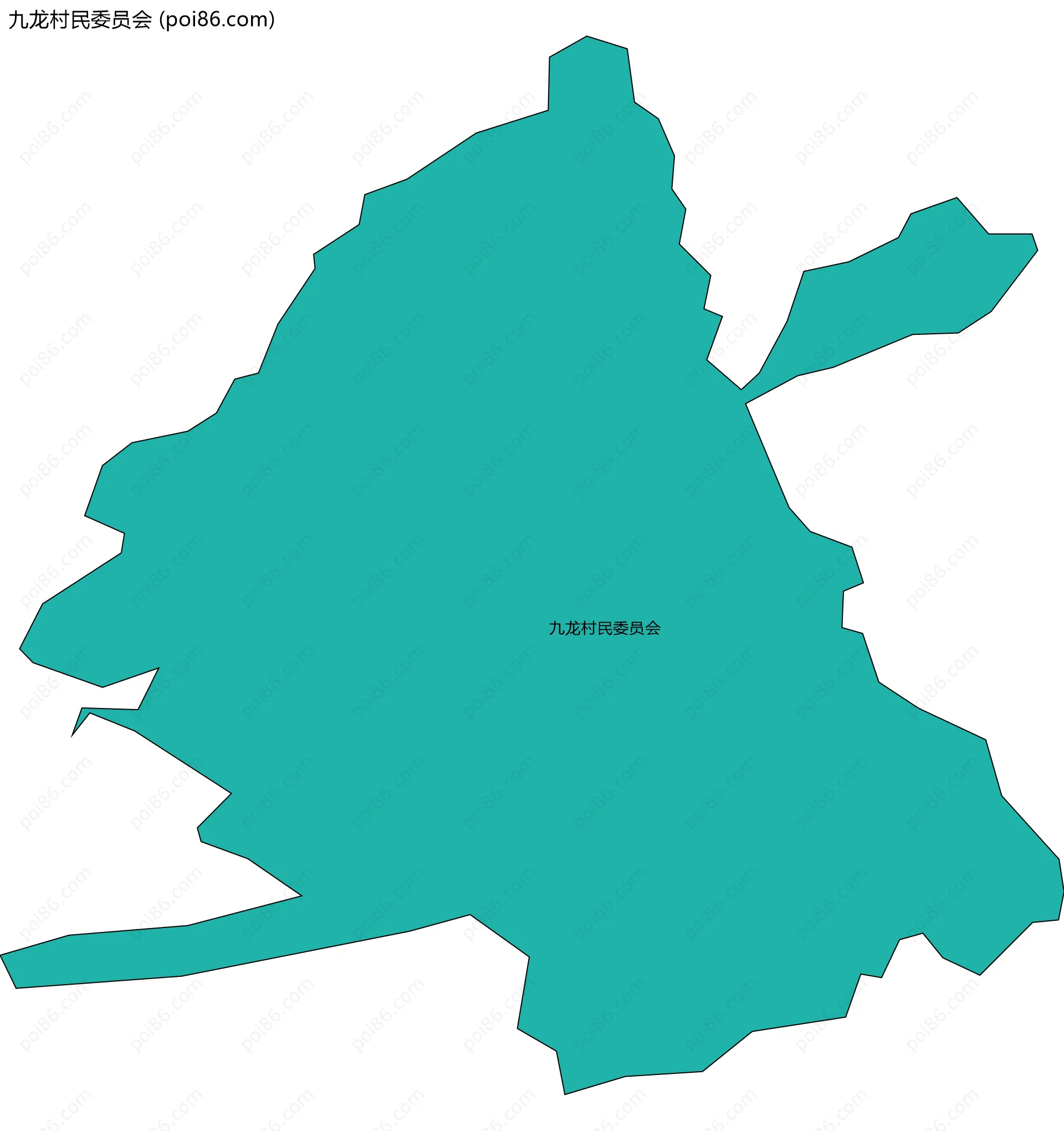 九龙村民委员会边界地图