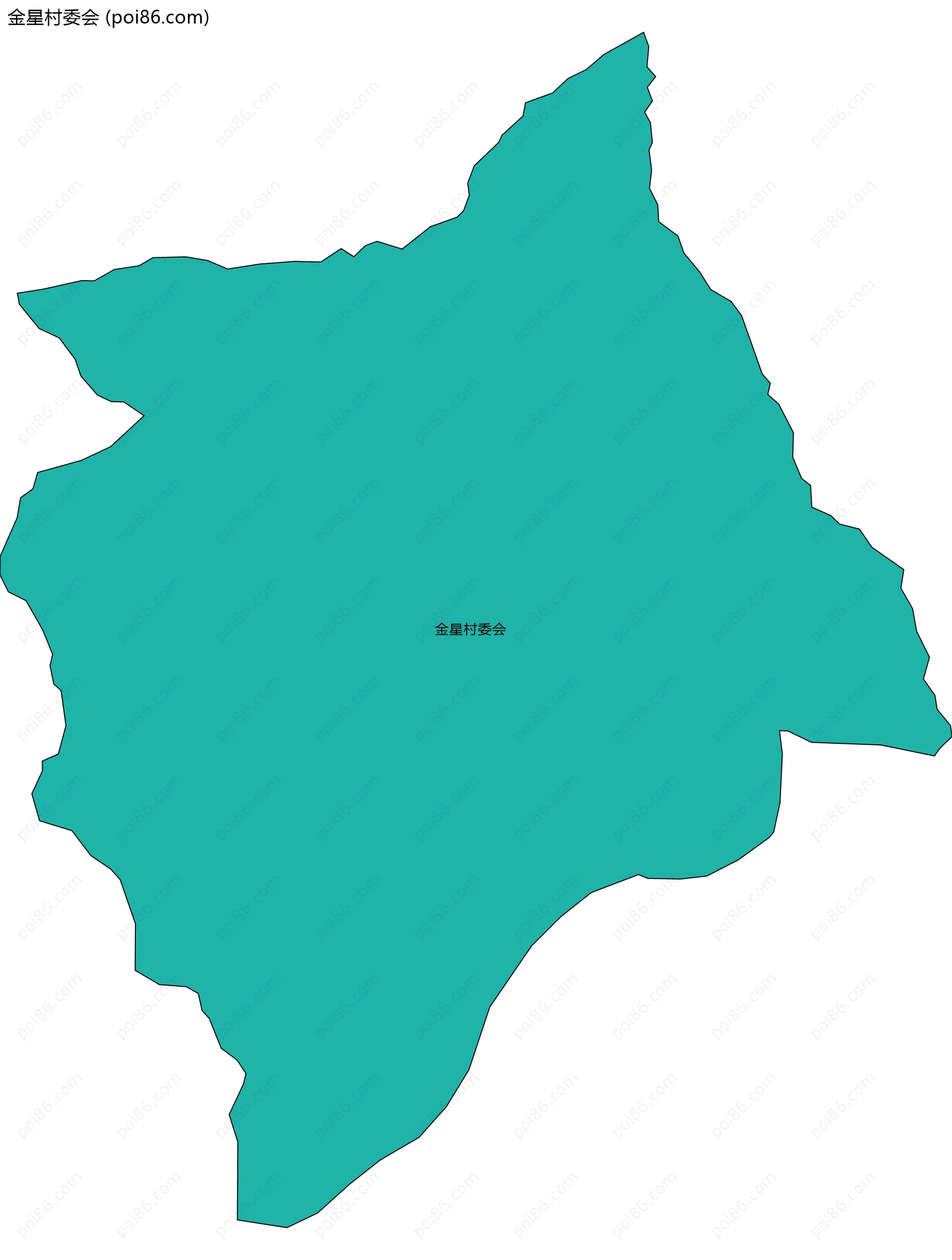 金星村委会边界地图