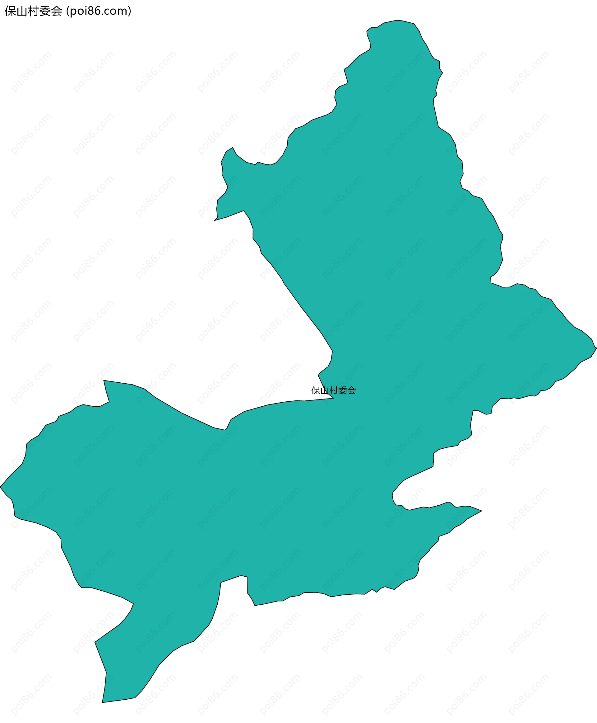 保山村委会边界地图