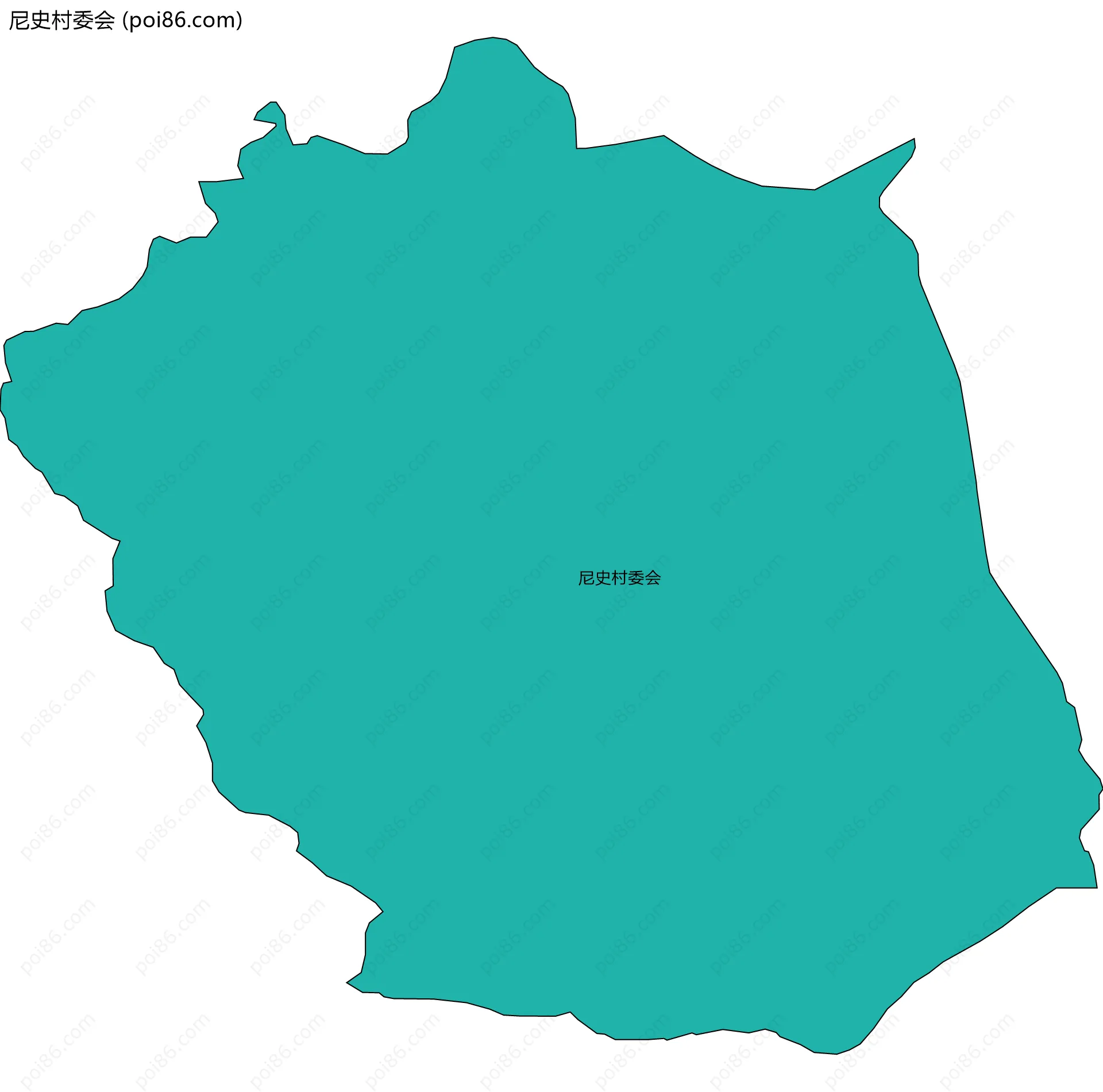 尼史村委会边界地图